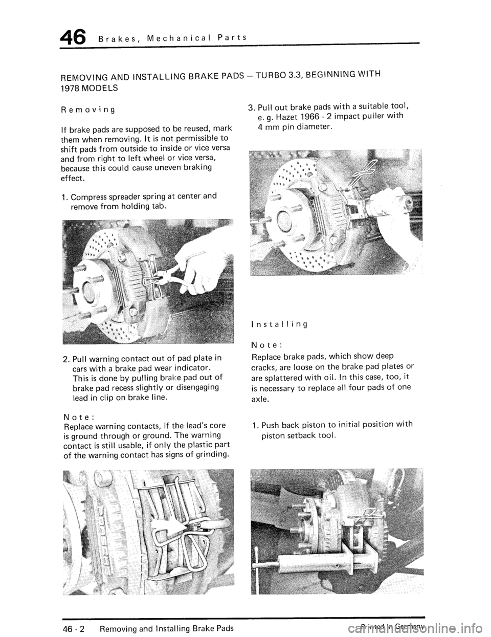 PORSCHE 930 1976 Service Repair Manual PORSCHE 930 1976 Service Repair Manual