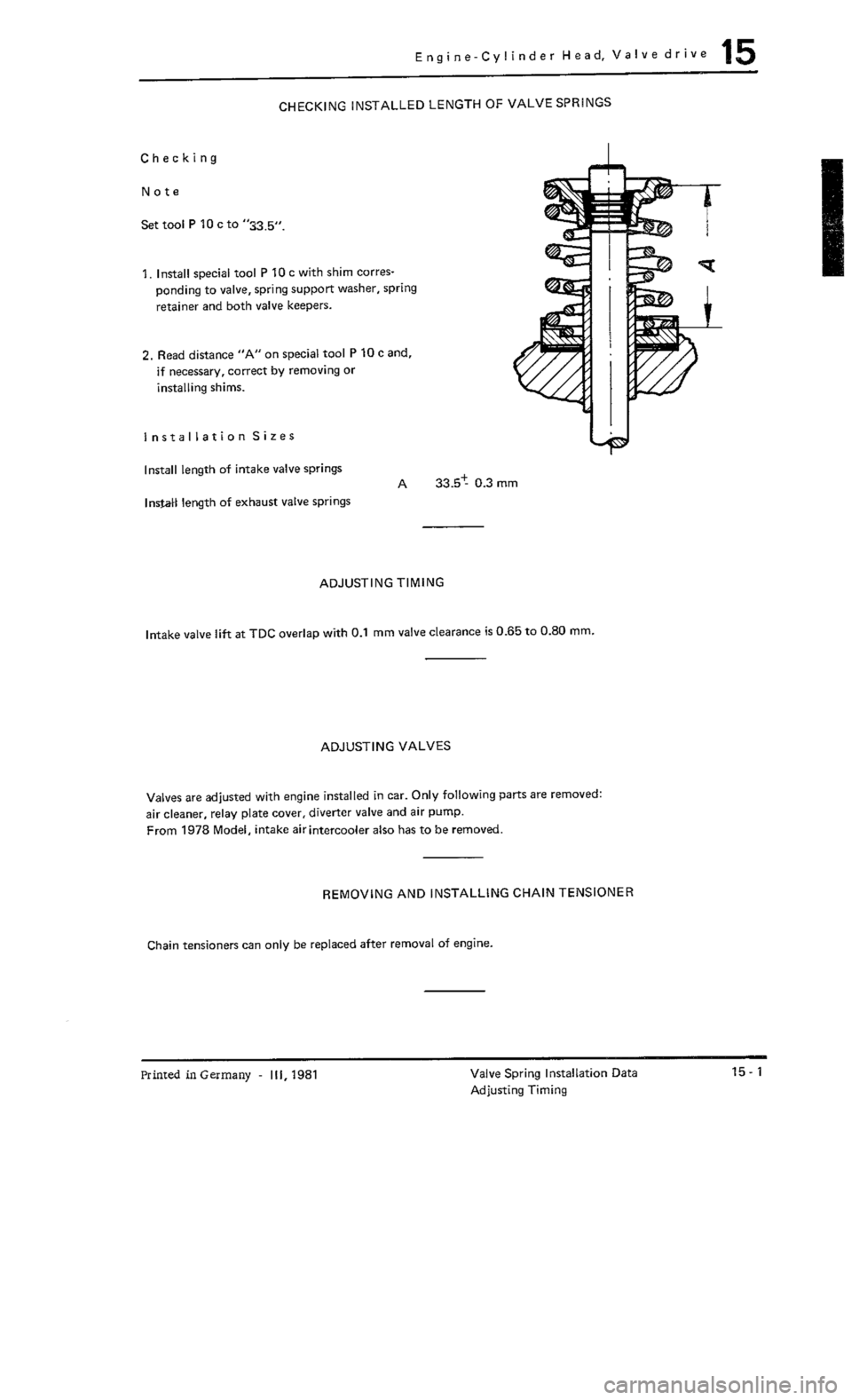 PORSCHE 930 1976 Service Service Manual PORSCHE 930 1976 Service Service Manual