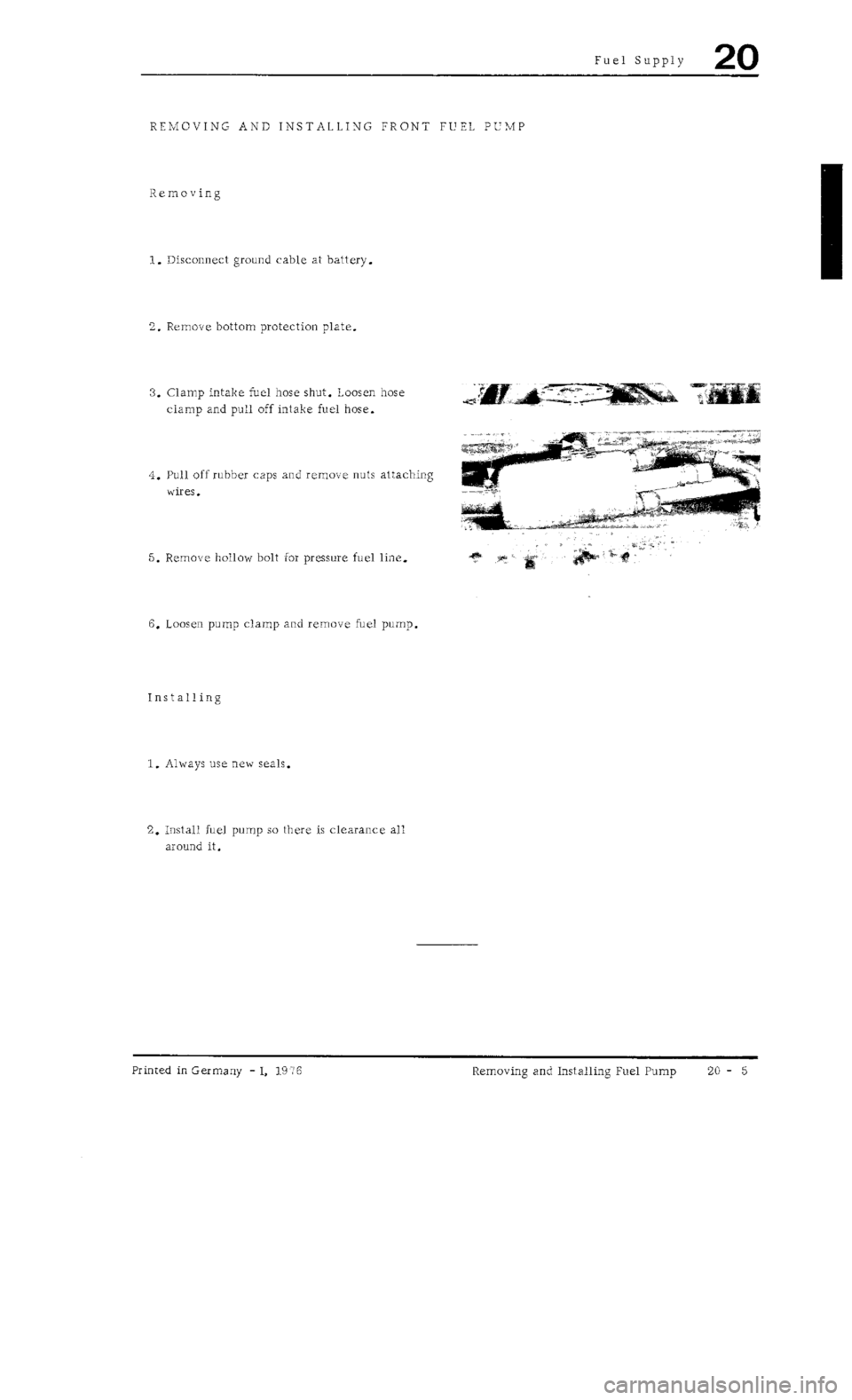 PORSCHE 930 1976 Service Service Manual PORSCHE 930 1976 Service Service Manual