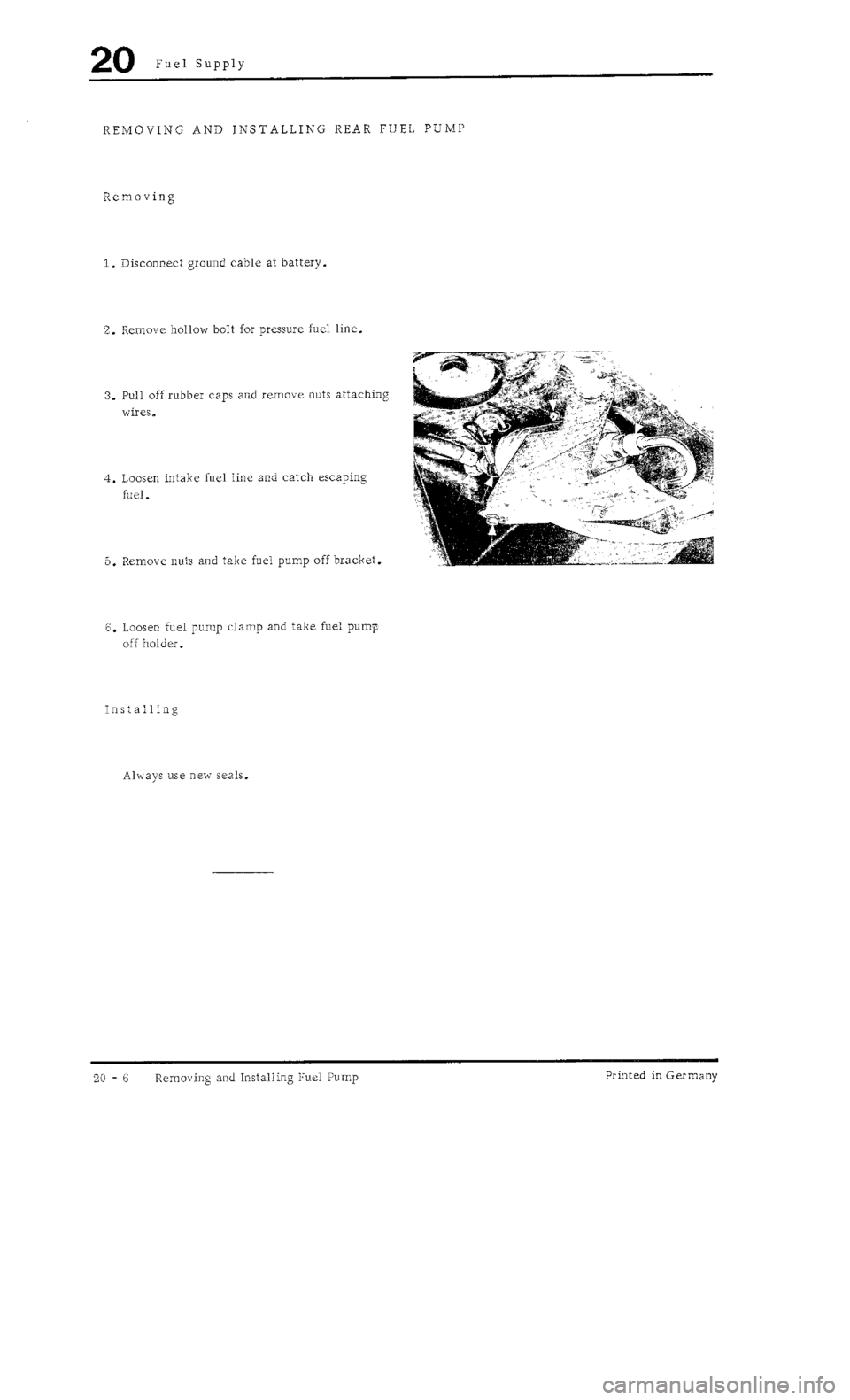 PORSCHE 930 1976 Service Service Manual PORSCHE 930 1976 Service Service Manual