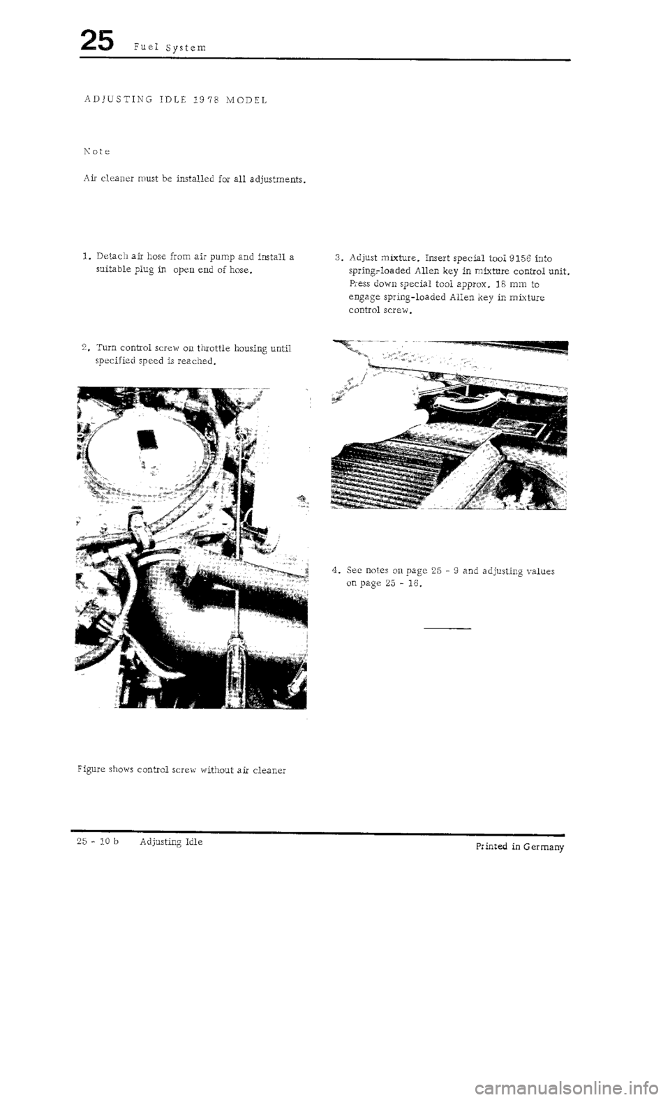 PORSCHE 930 1976  Service Owners Manual 