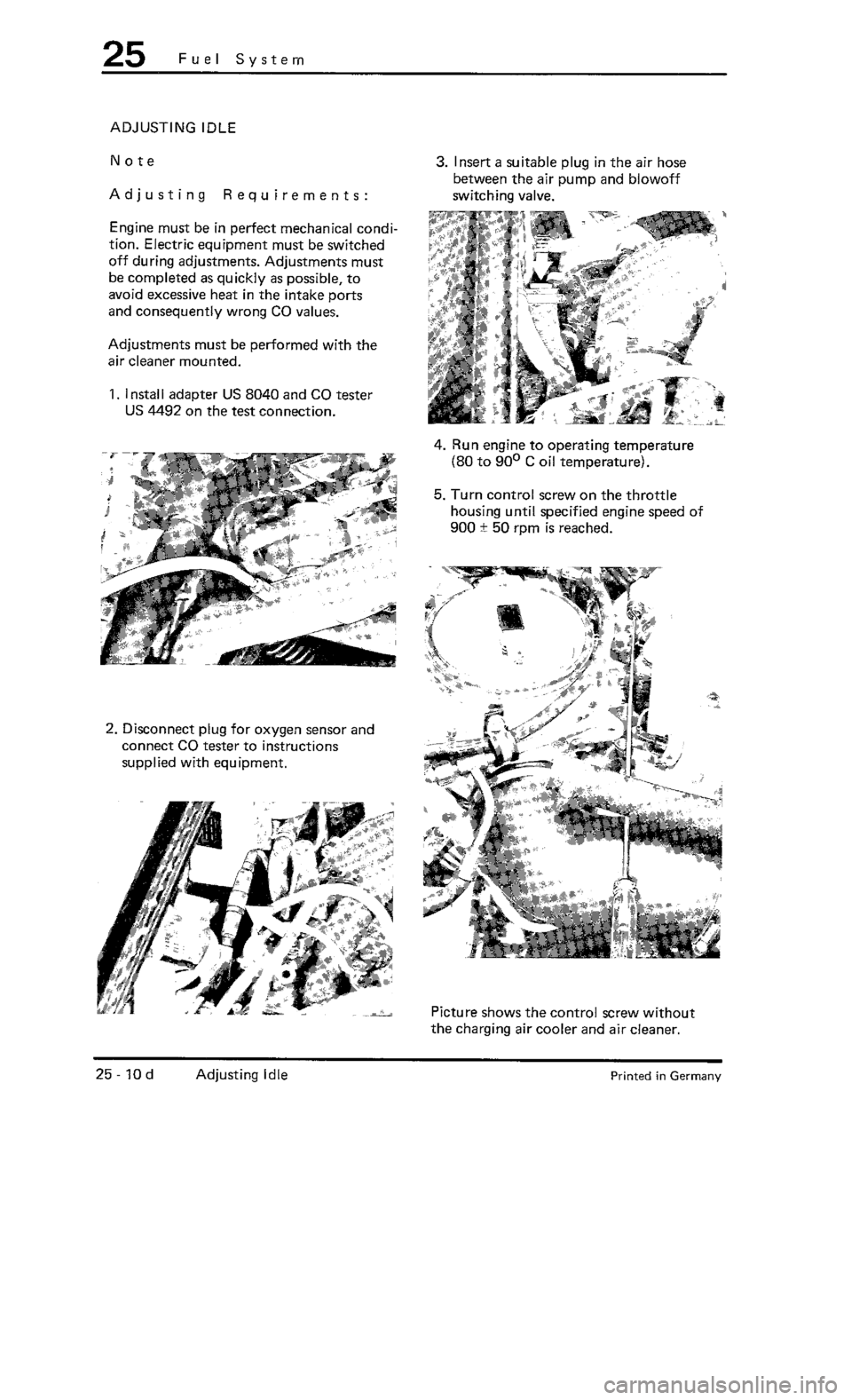 PORSCHE 930 1976  Service Owners Manual 