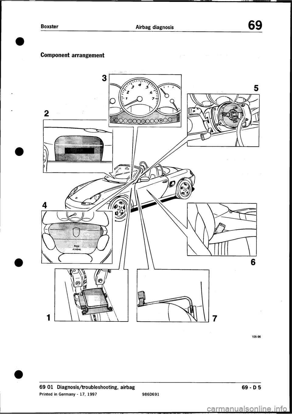 PORSCHE 986 BOXSTER 1997 User Guide (1500 Pages)
