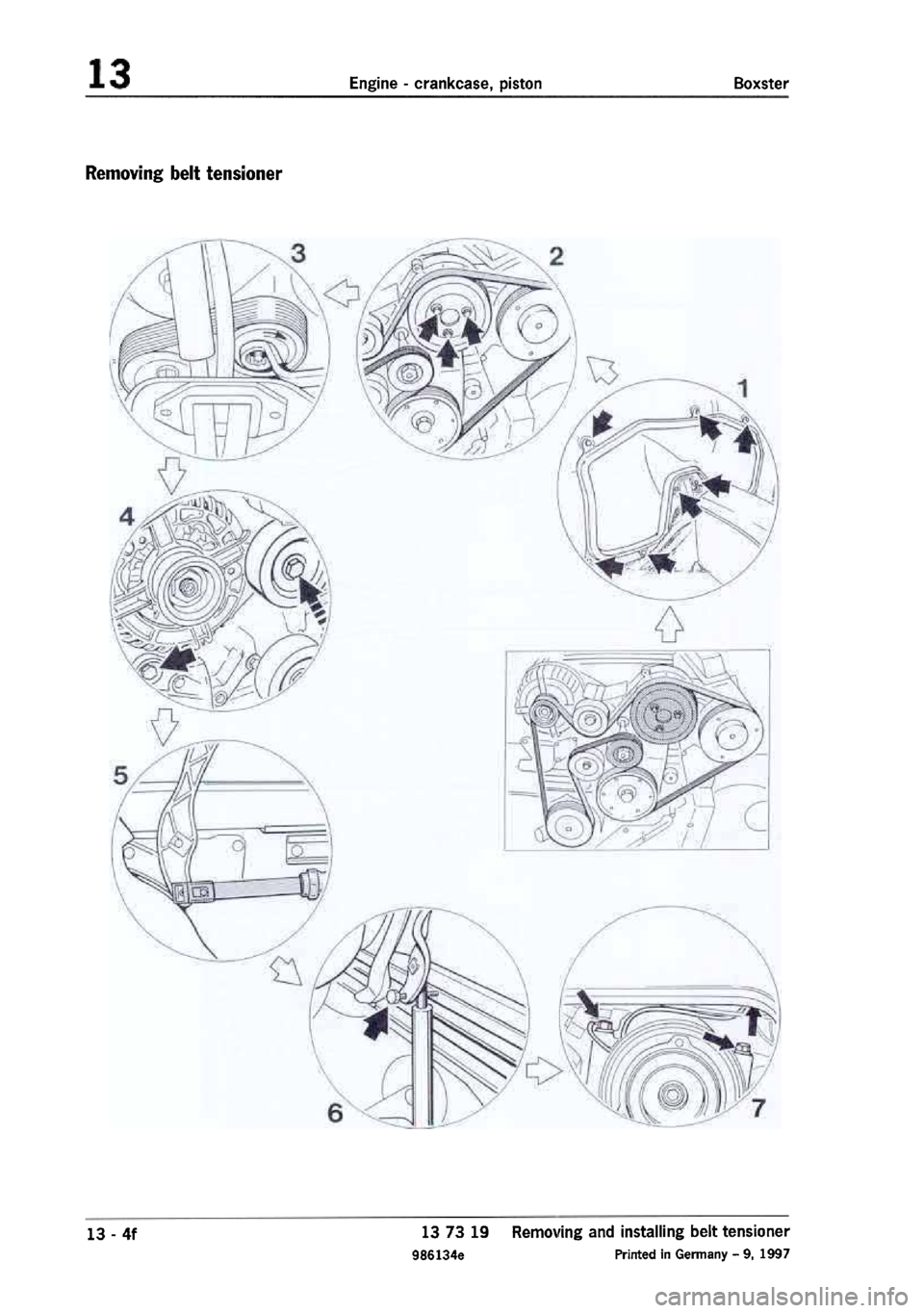 PORSCHE 986 BOXSTER 1997  Workshop Manual 