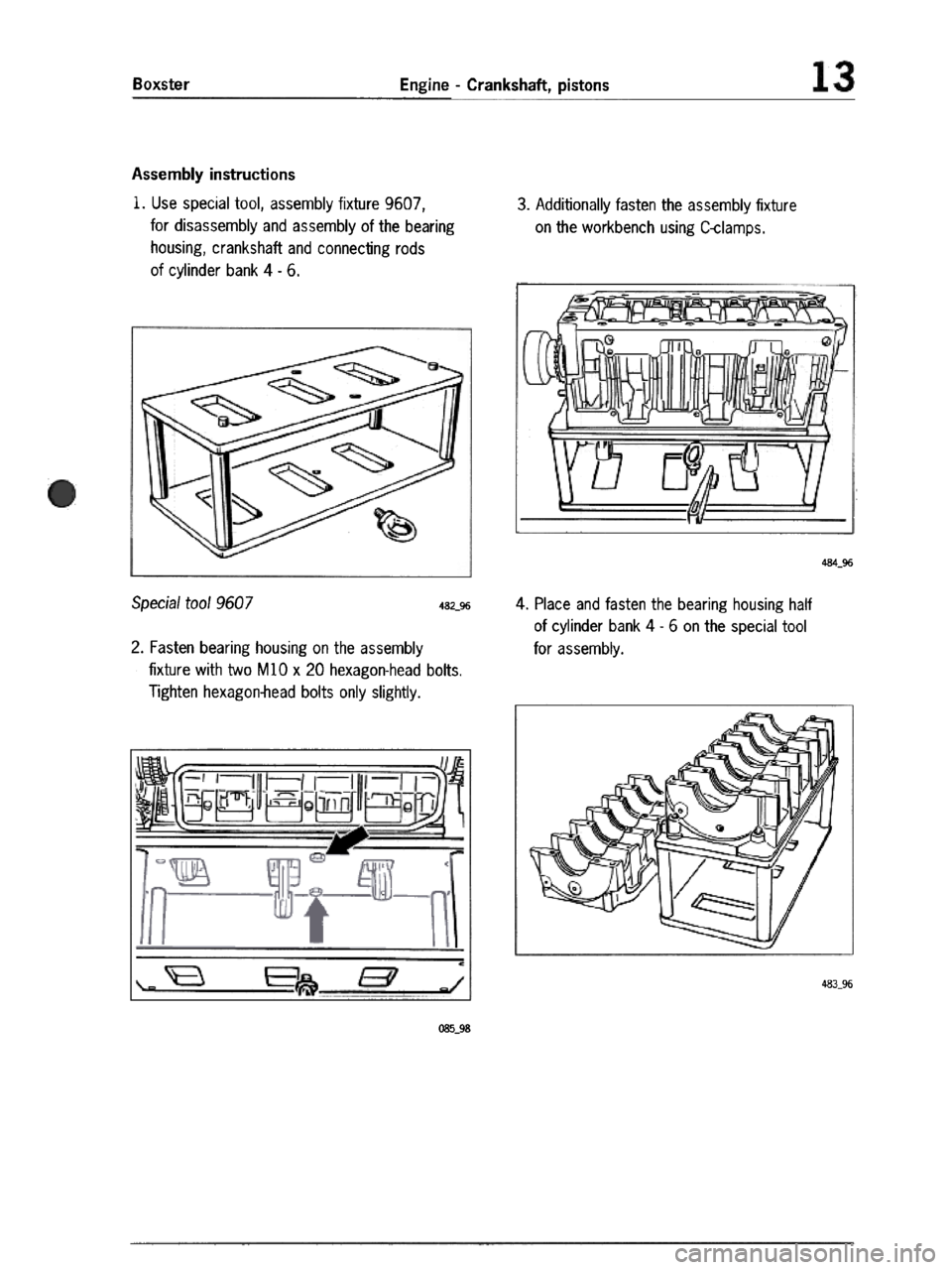 PORSCHE 986 BOXSTER 1997  Workshop Manual 