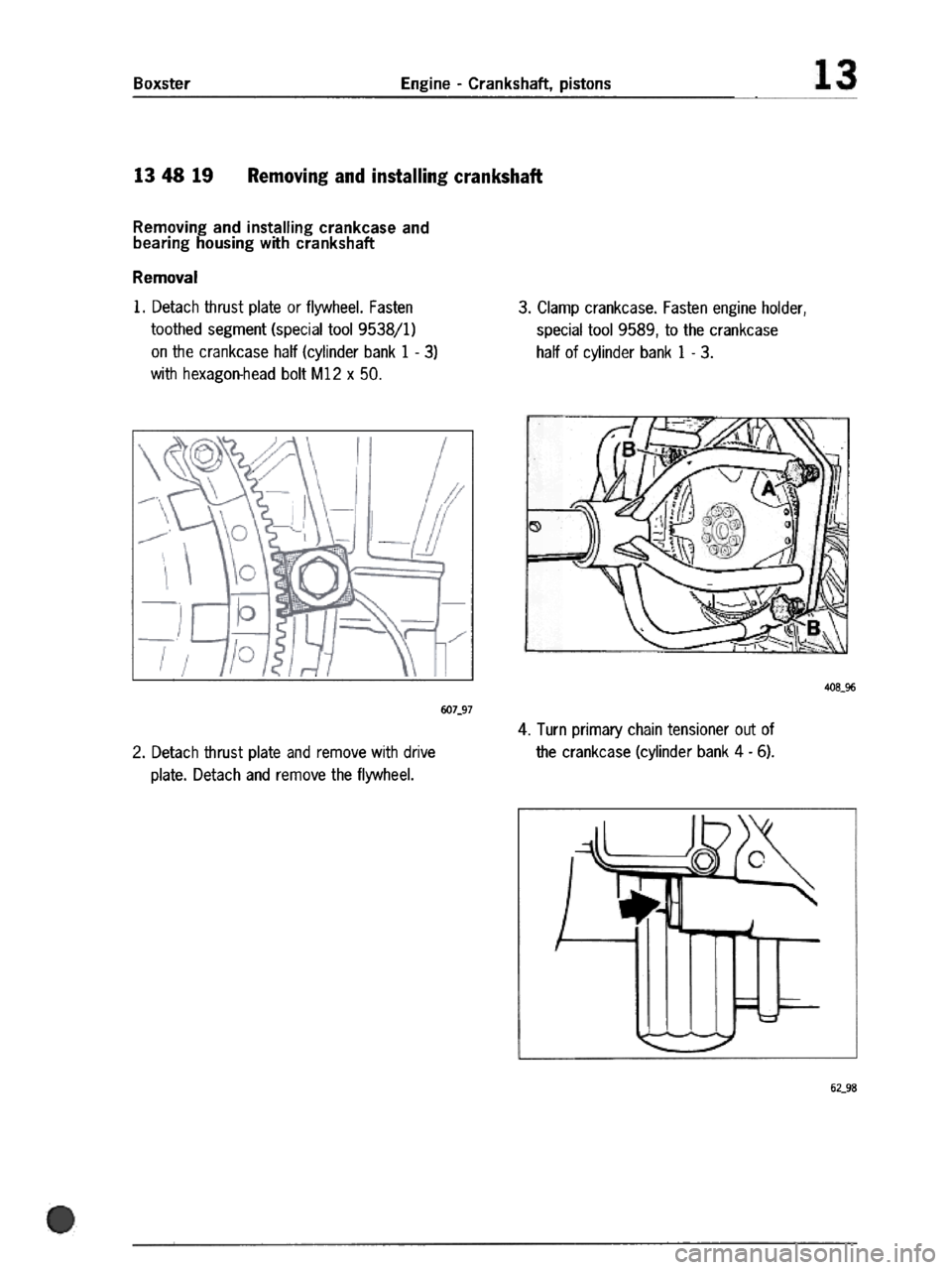 PORSCHE 986 BOXSTER 1997  Workshop Manual 