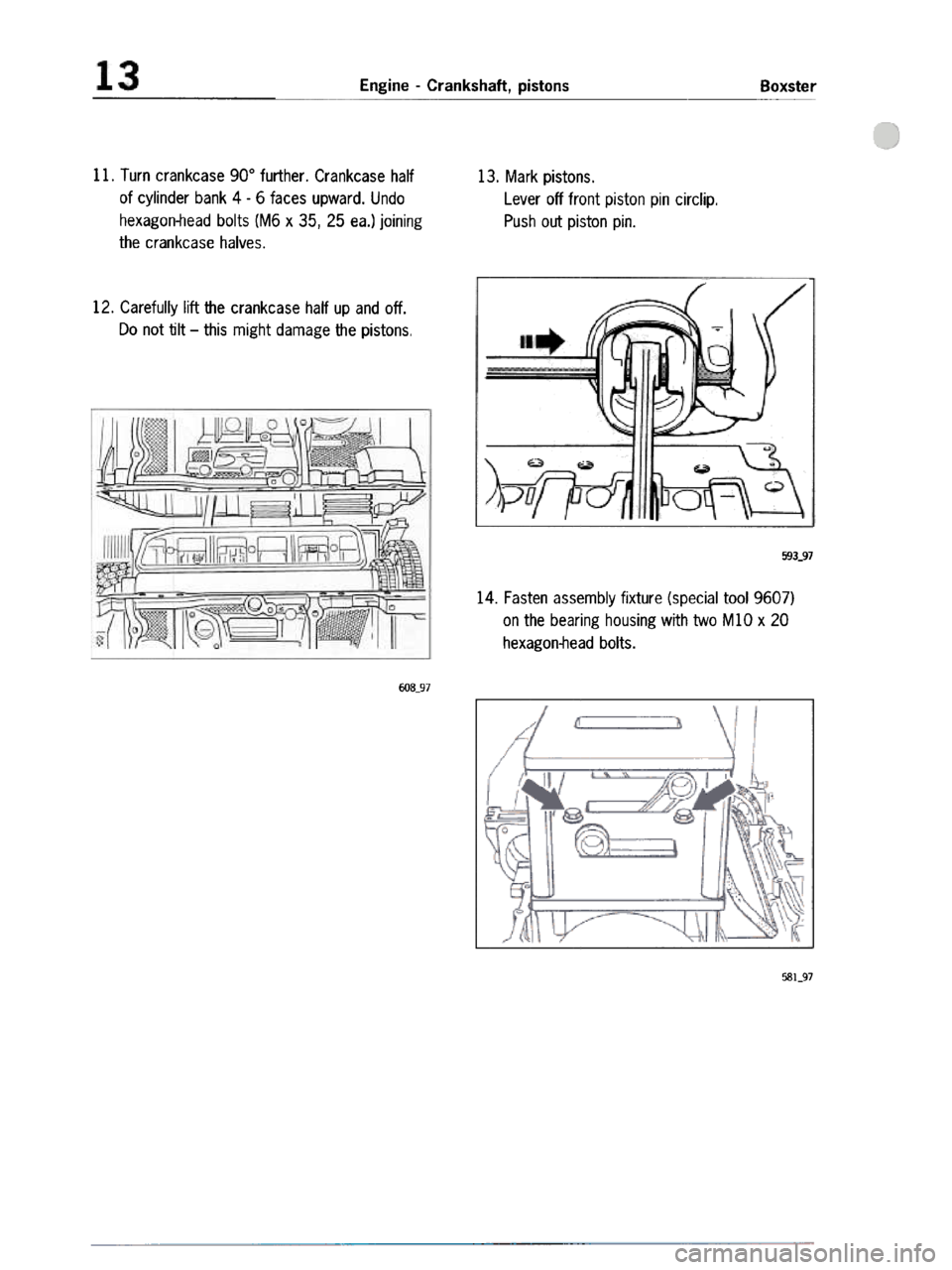 PORSCHE 986 BOXSTER 1997  Workshop Manual 