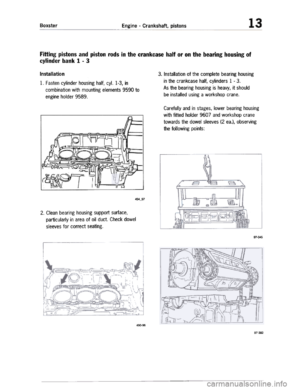 PORSCHE 986 BOXSTER 1997  Workshop Manual 