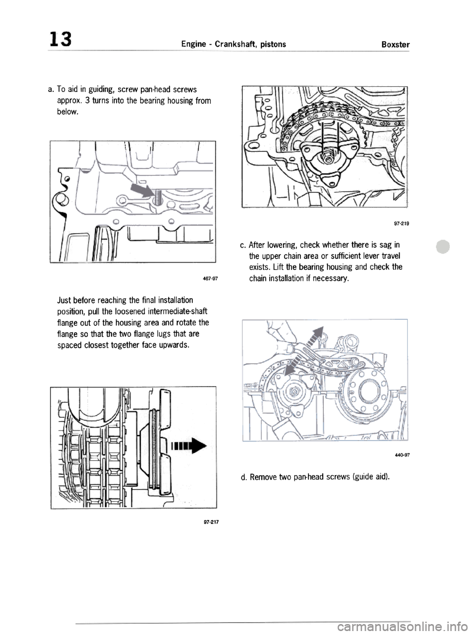 PORSCHE 986 BOXSTER 1997  Workshop Manual 