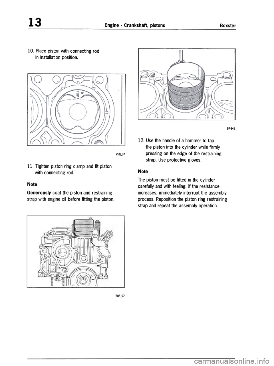 PORSCHE 986 BOXSTER 1997  Workshop Manual 