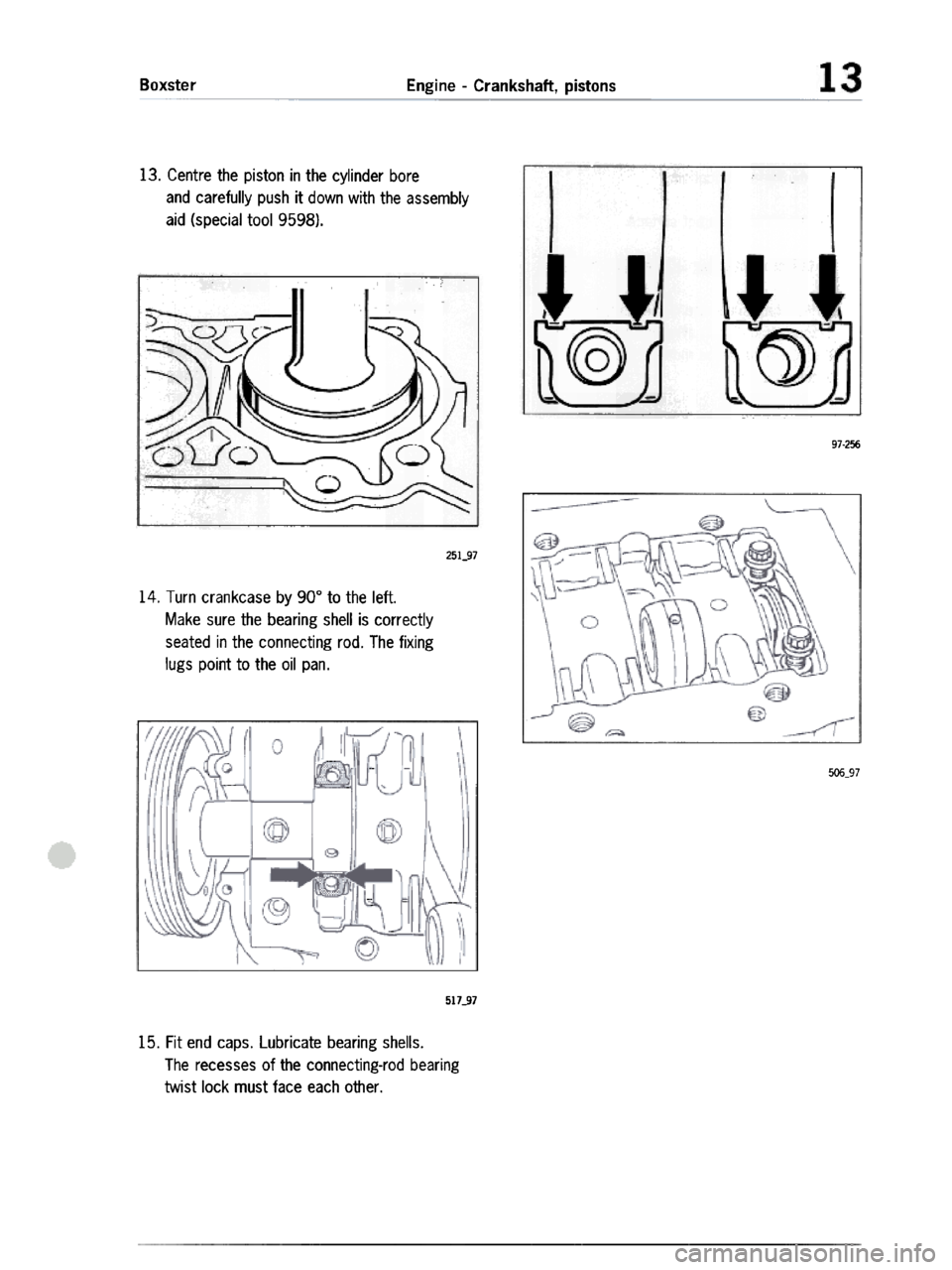 PORSCHE 986 BOXSTER 1997  Workshop Manual 