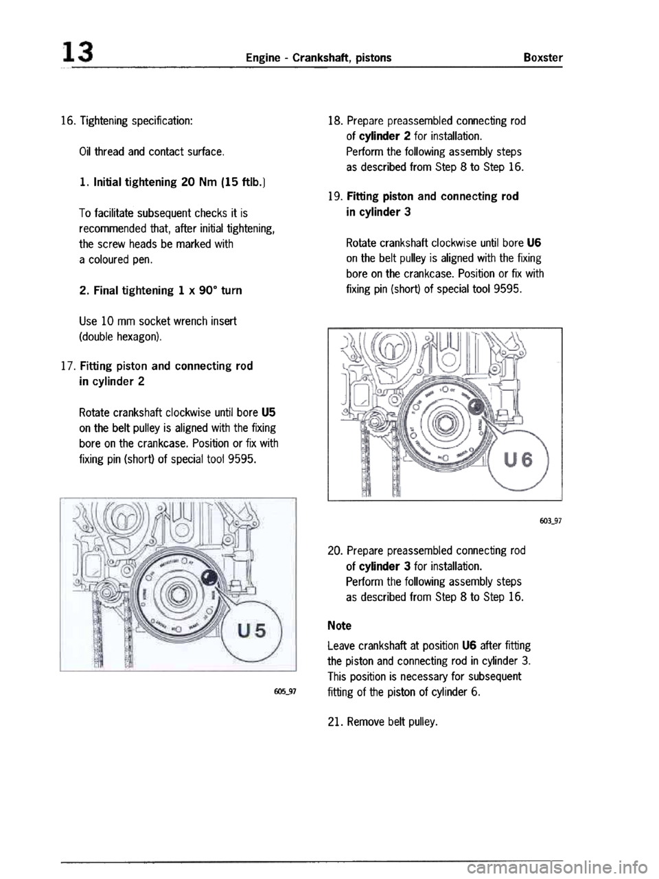 PORSCHE 986 BOXSTER 1997  Workshop Manual 