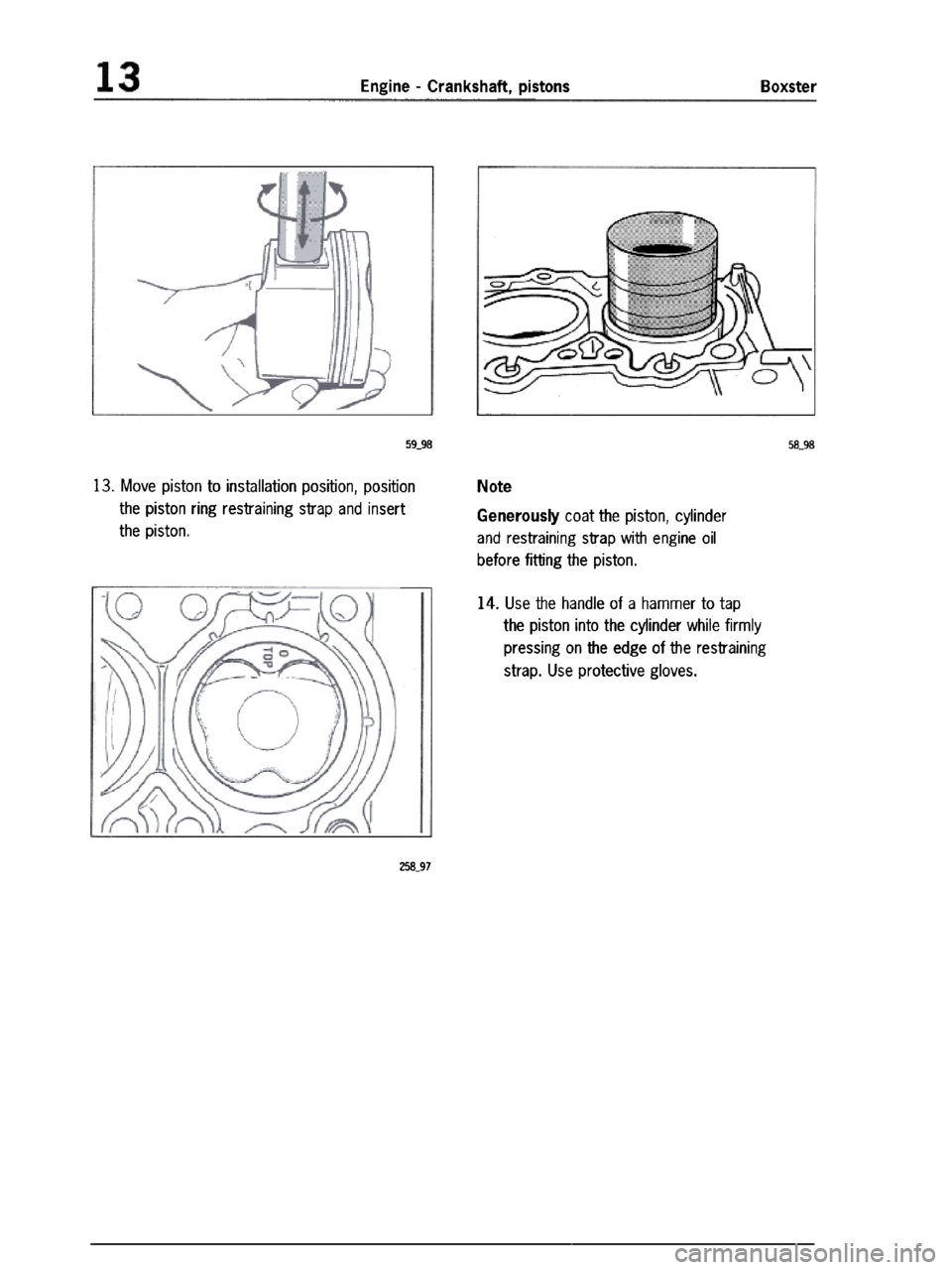 PORSCHE 986 BOXSTER 1997  Workshop Manual 