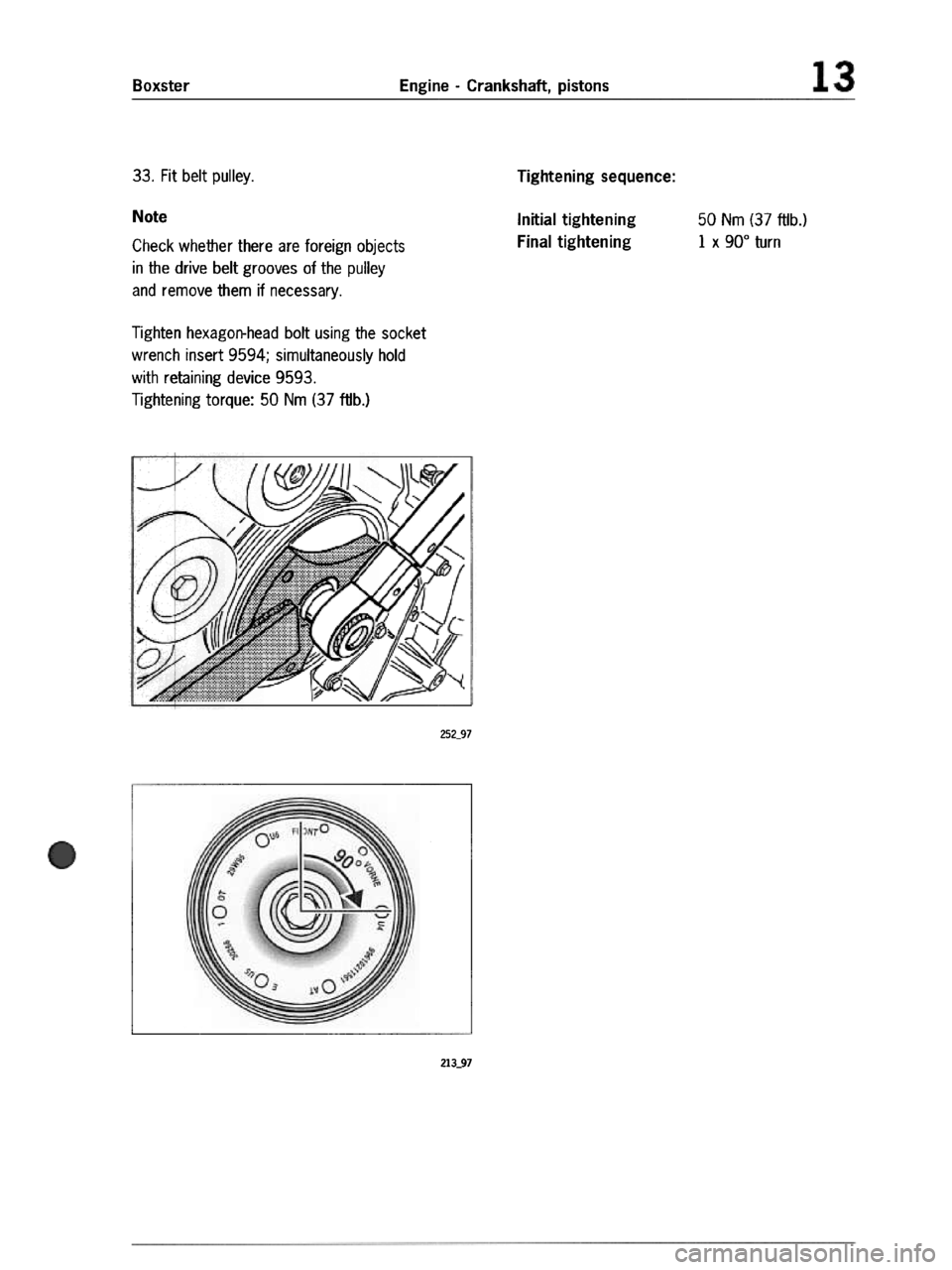PORSCHE 986 BOXSTER 1997  Workshop Manual 