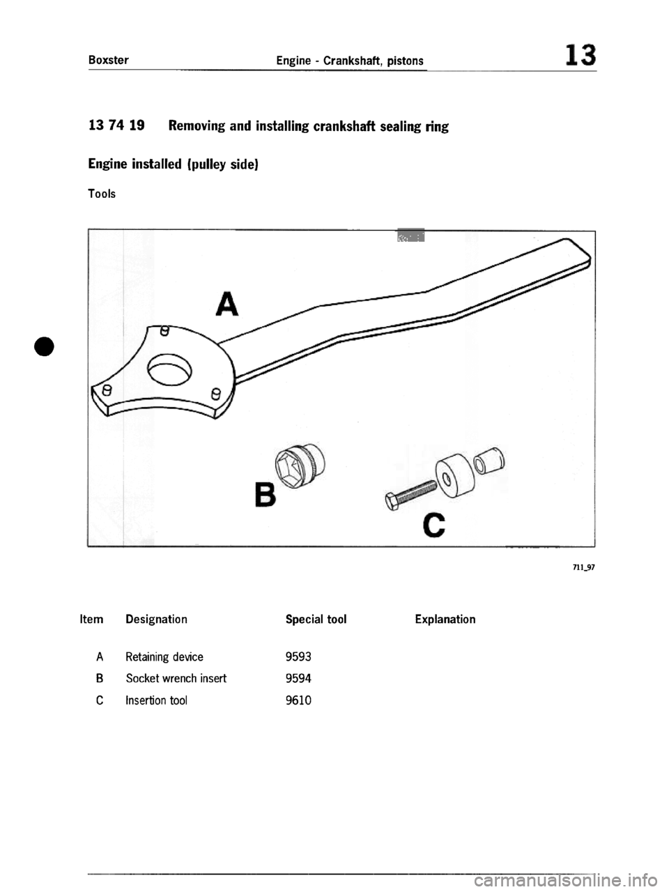 PORSCHE 986 BOXSTER 1997 Workshop Manual PORSCHE 986 BOXSTER 1997 Workshop Manual