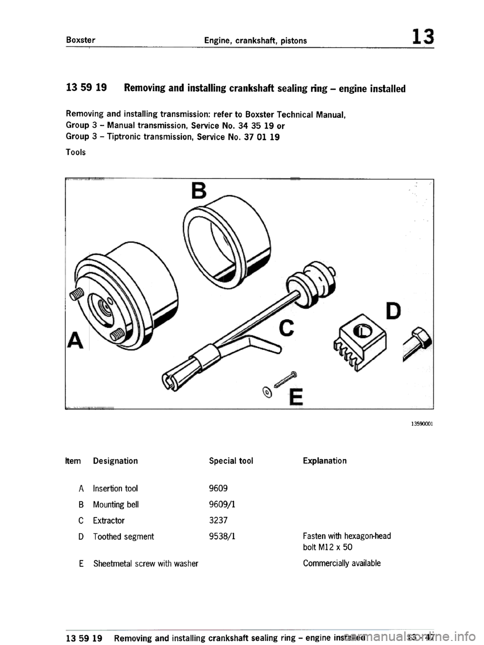 PORSCHE 986 BOXSTER 1997 Workshop Manual PORSCHE 986 BOXSTER 1997 Workshop Manual
