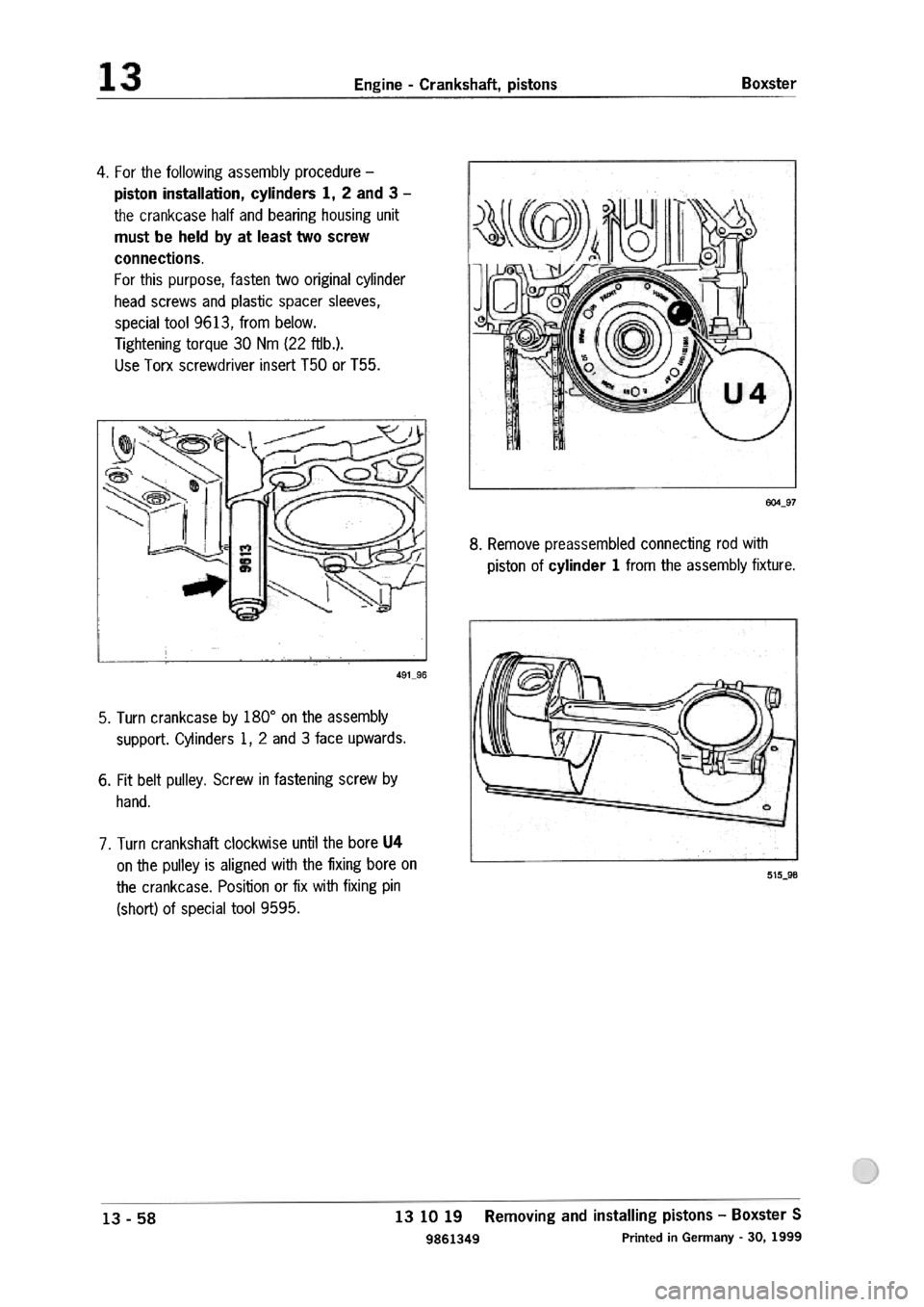PORSCHE 986 BOXSTER 1997 Workshop Manual PORSCHE 986 BOXSTER 1997 Workshop Manual
