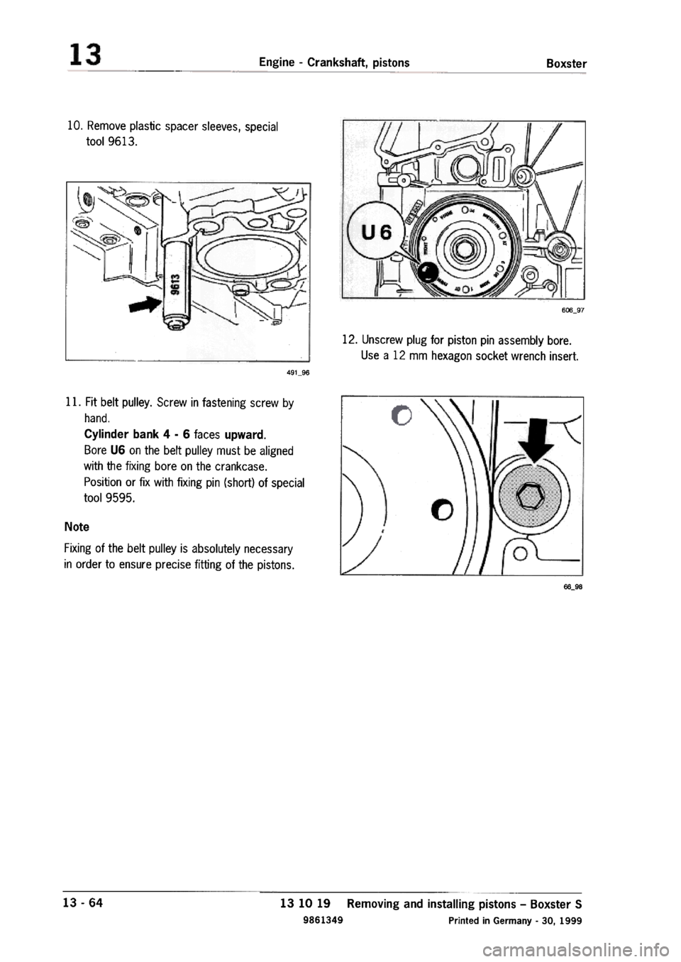 PORSCHE 986 BOXSTER 1997 Workshop Manual PORSCHE 986 BOXSTER 1997 Workshop Manual