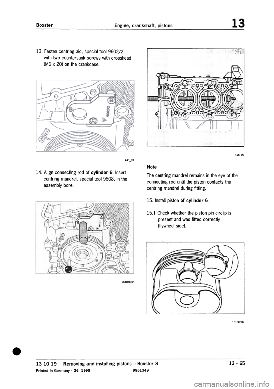 PORSCHE 986 BOXSTER 1997 Workshop Manual PORSCHE 986 BOXSTER 1997 Workshop Manual