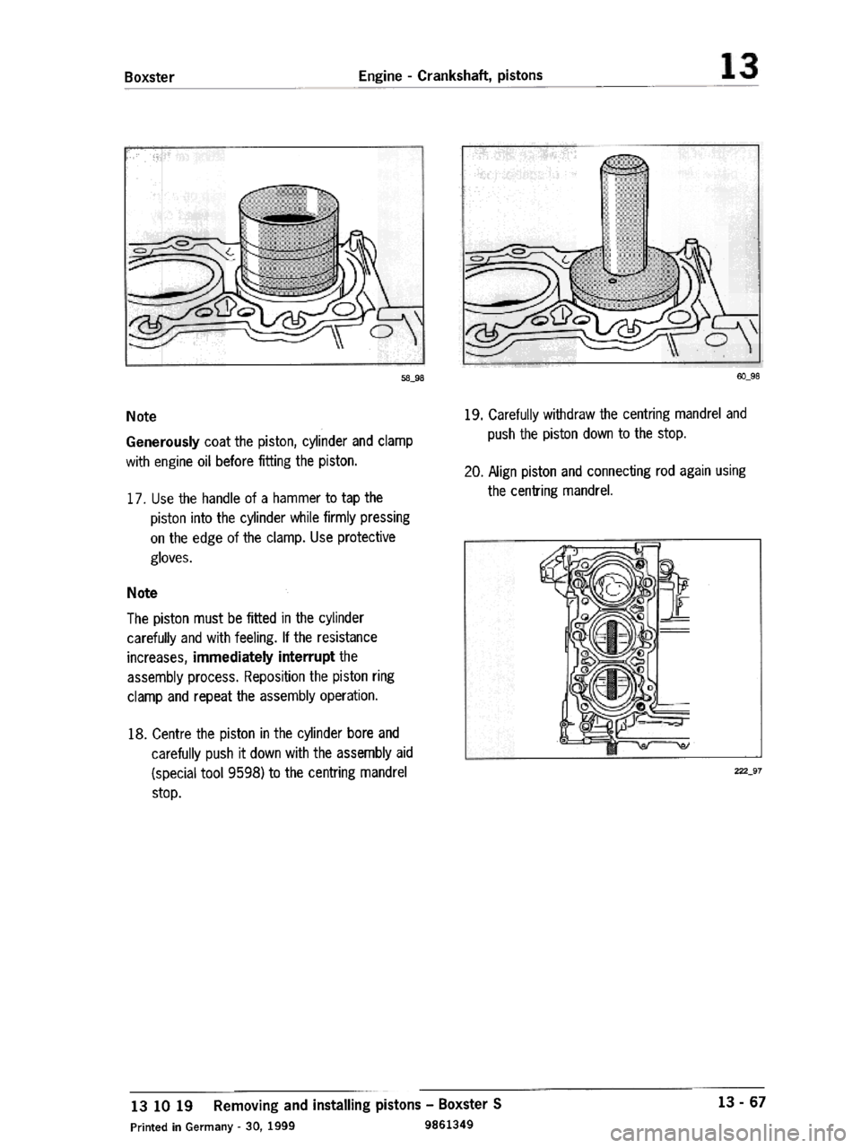 PORSCHE 986 BOXSTER 1997 Workshop Manual PORSCHE 986 BOXSTER 1997 Workshop Manual