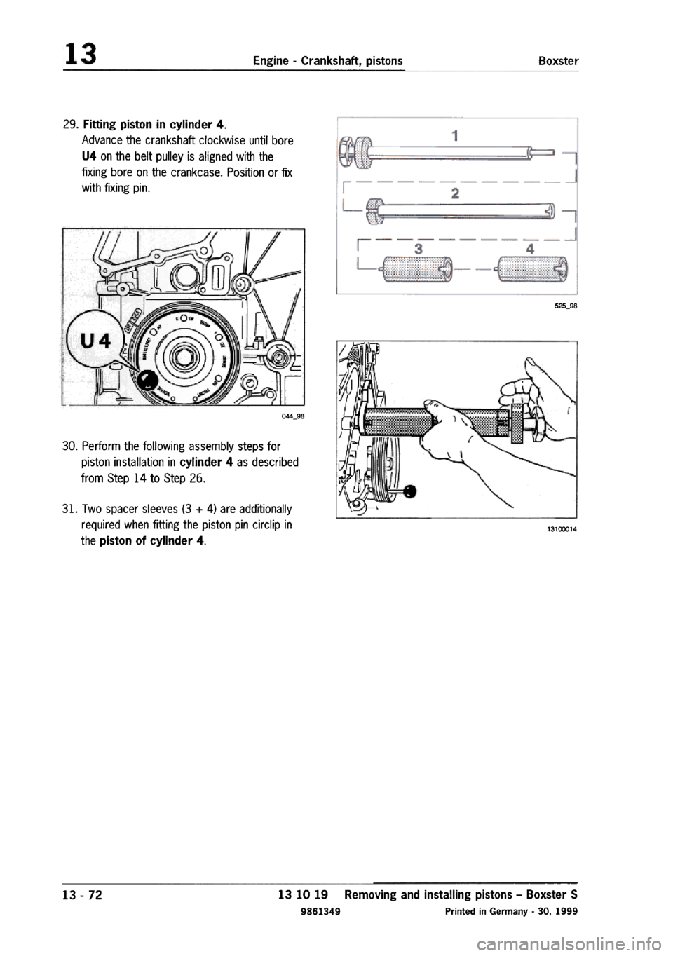 PORSCHE 986 BOXSTER 1997 Workshop Manual PORSCHE 986 BOXSTER 1997 Workshop Manual