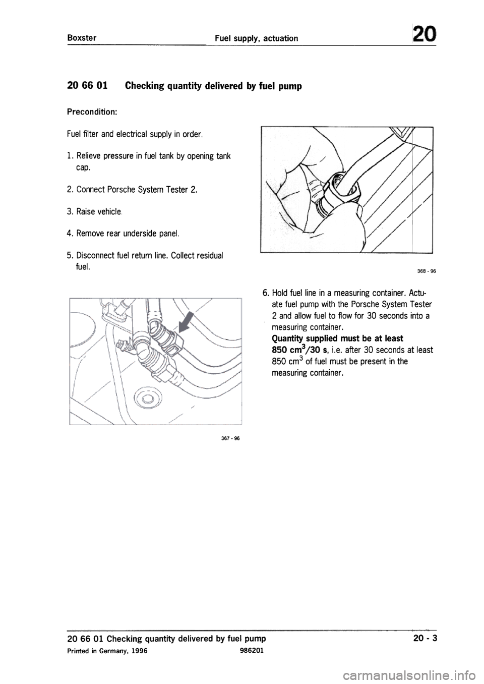 PORSCHE 986 BOXSTER 1997 Workshop Manual PORSCHE 986 BOXSTER 1997 Workshop Manual