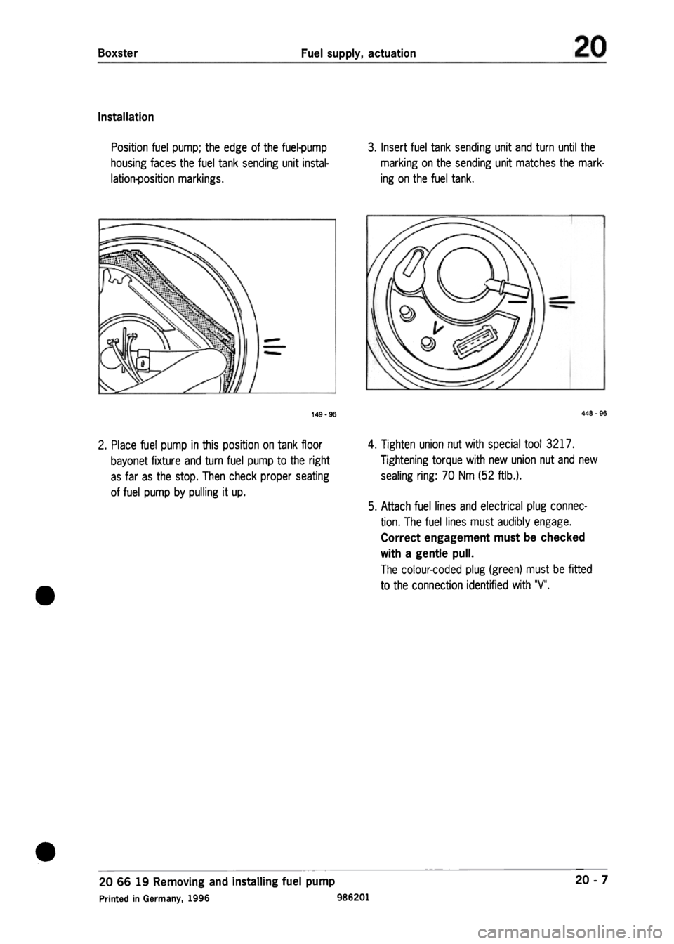 PORSCHE 986 BOXSTER 1997 Workshop Manual PORSCHE 986 BOXSTER 1997 Workshop Manual