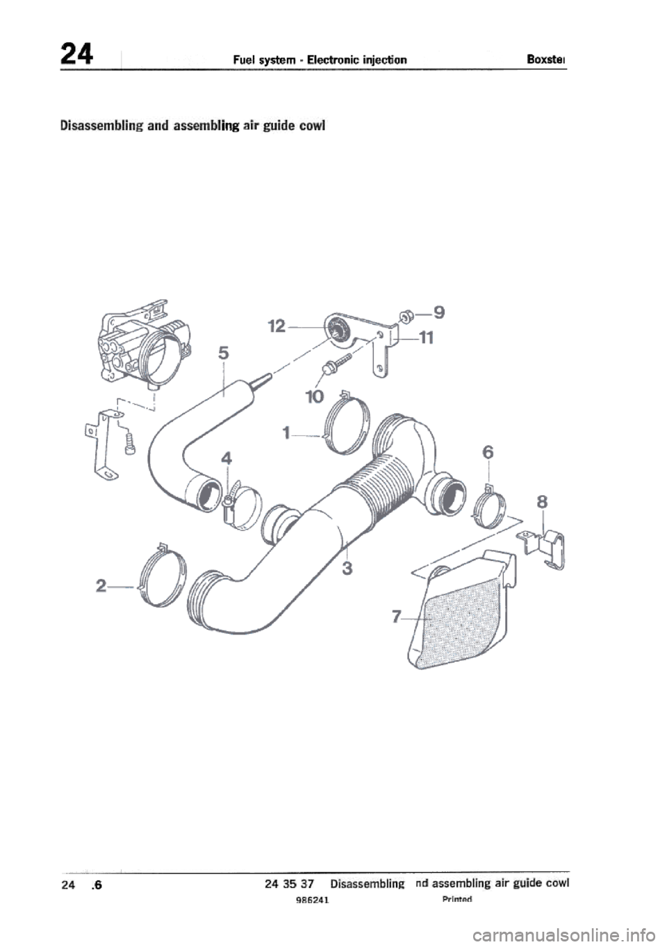 PORSCHE 986 BOXSTER 1997 Workshop Manual PORSCHE 986 BOXSTER 1997 Workshop Manual