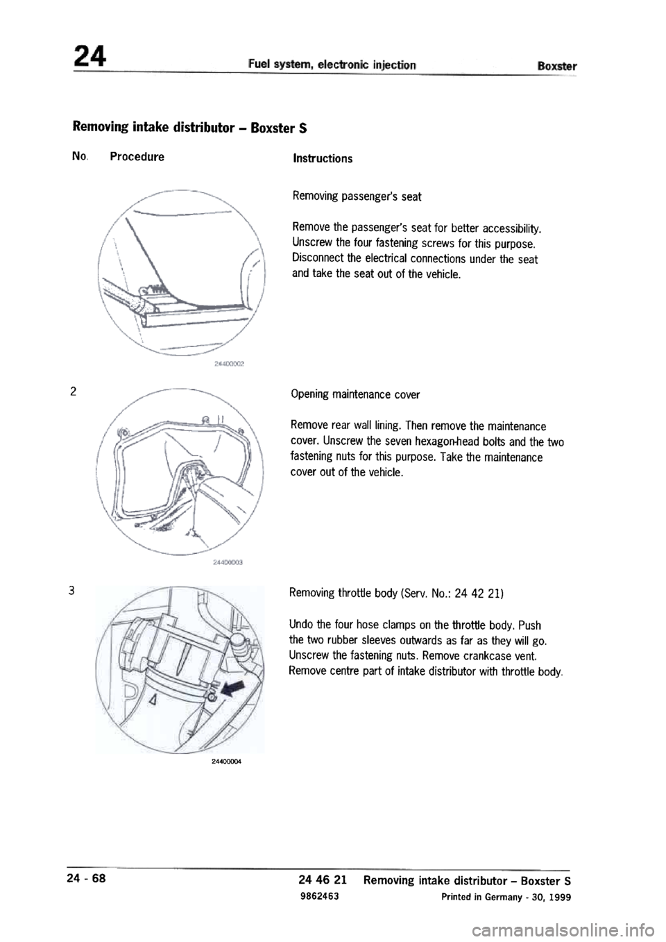 PORSCHE 986 BOXSTER 1997 Workshop Manual PORSCHE 986 BOXSTER 1997 Workshop Manual