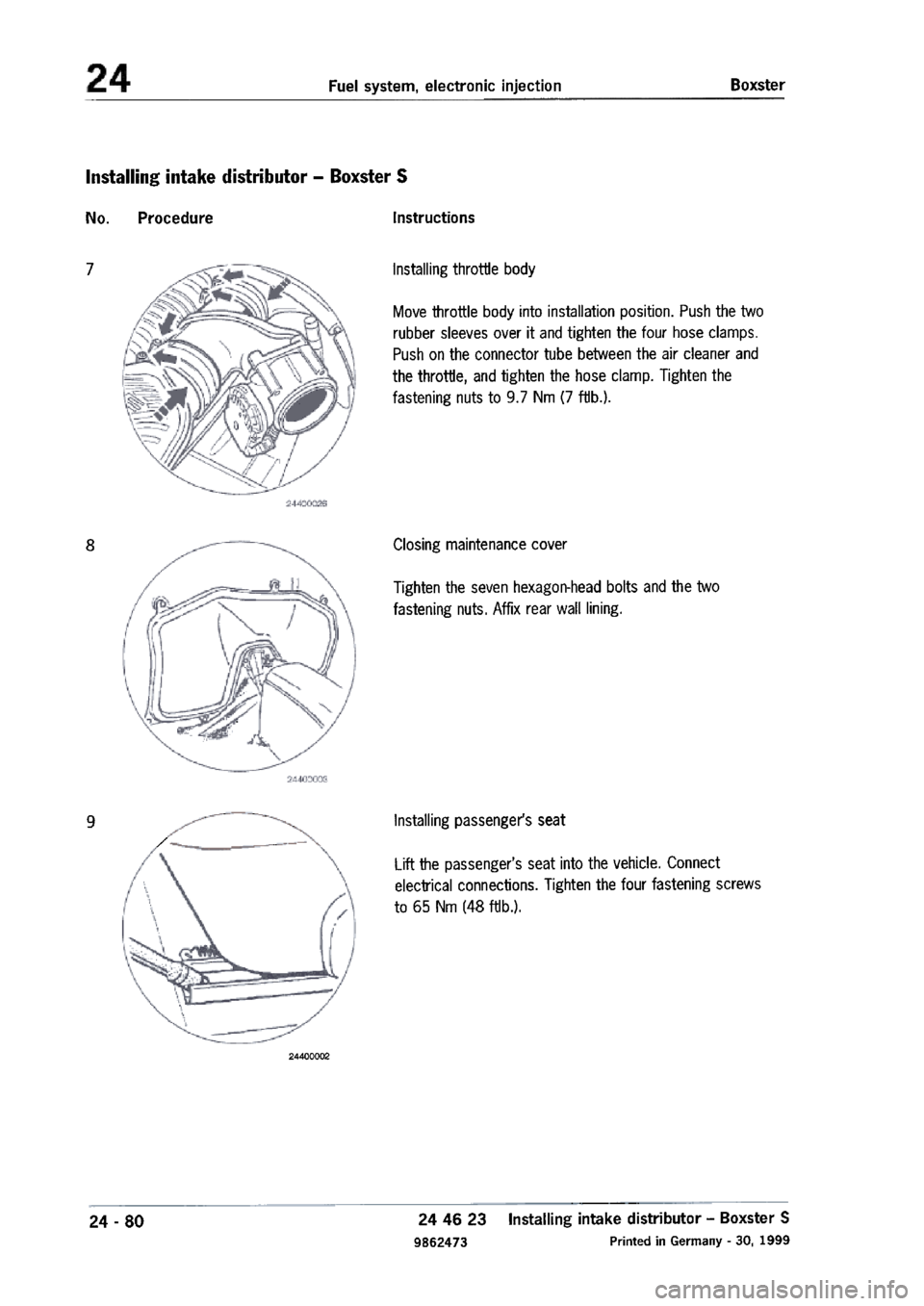 PORSCHE 986 BOXSTER 1997 Workshop Manual PORSCHE 986 BOXSTER 1997 Workshop Manual