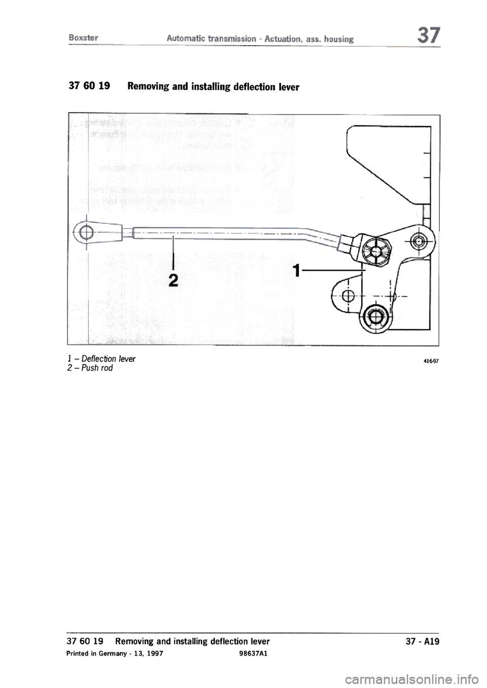 PORSCHE 986 BOXSTER 1997  Workshop Manual 