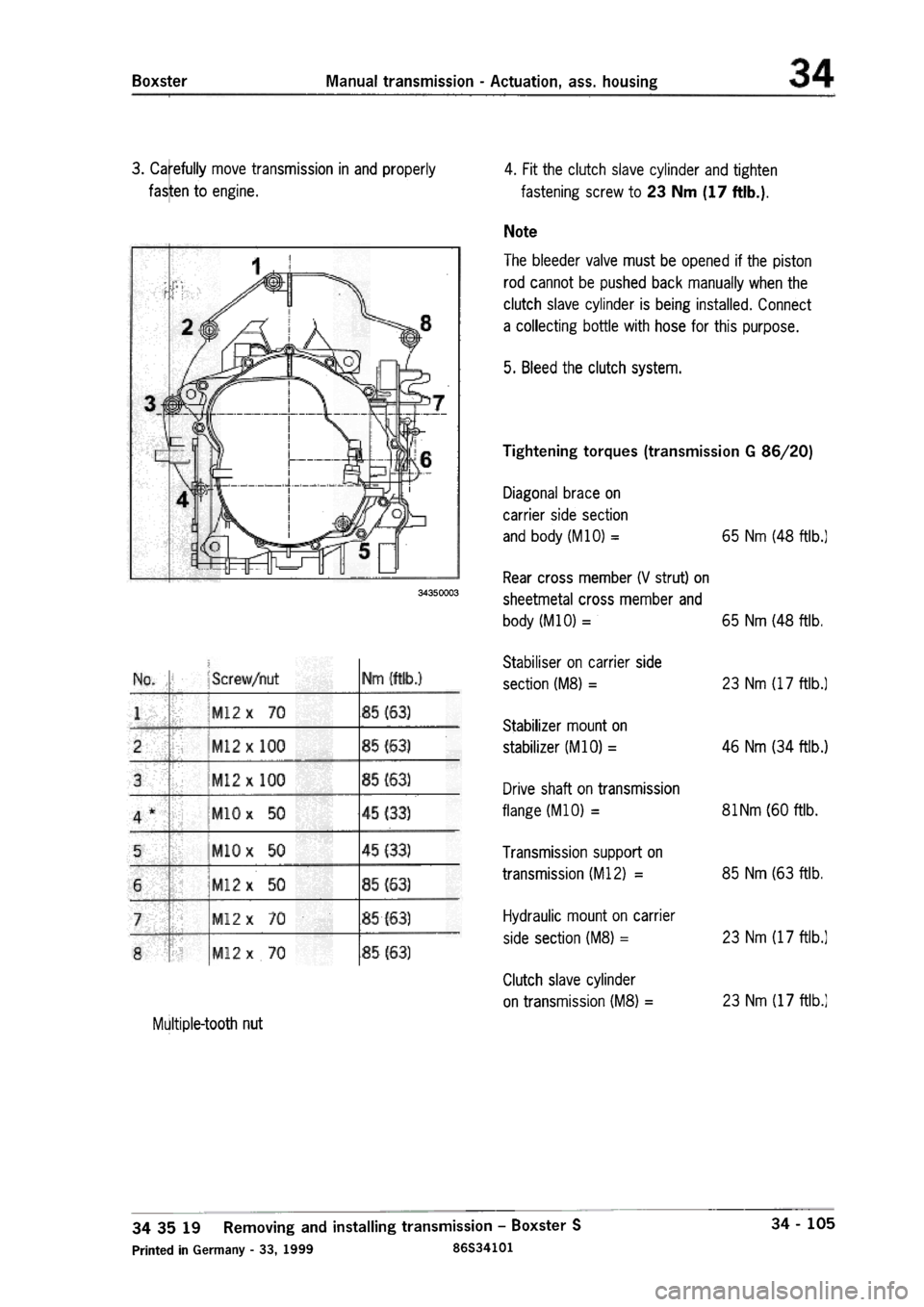 PORSCHE 986 BOXSTER 1997 Workshop Manual PORSCHE 986 BOXSTER 1997 Workshop Manual