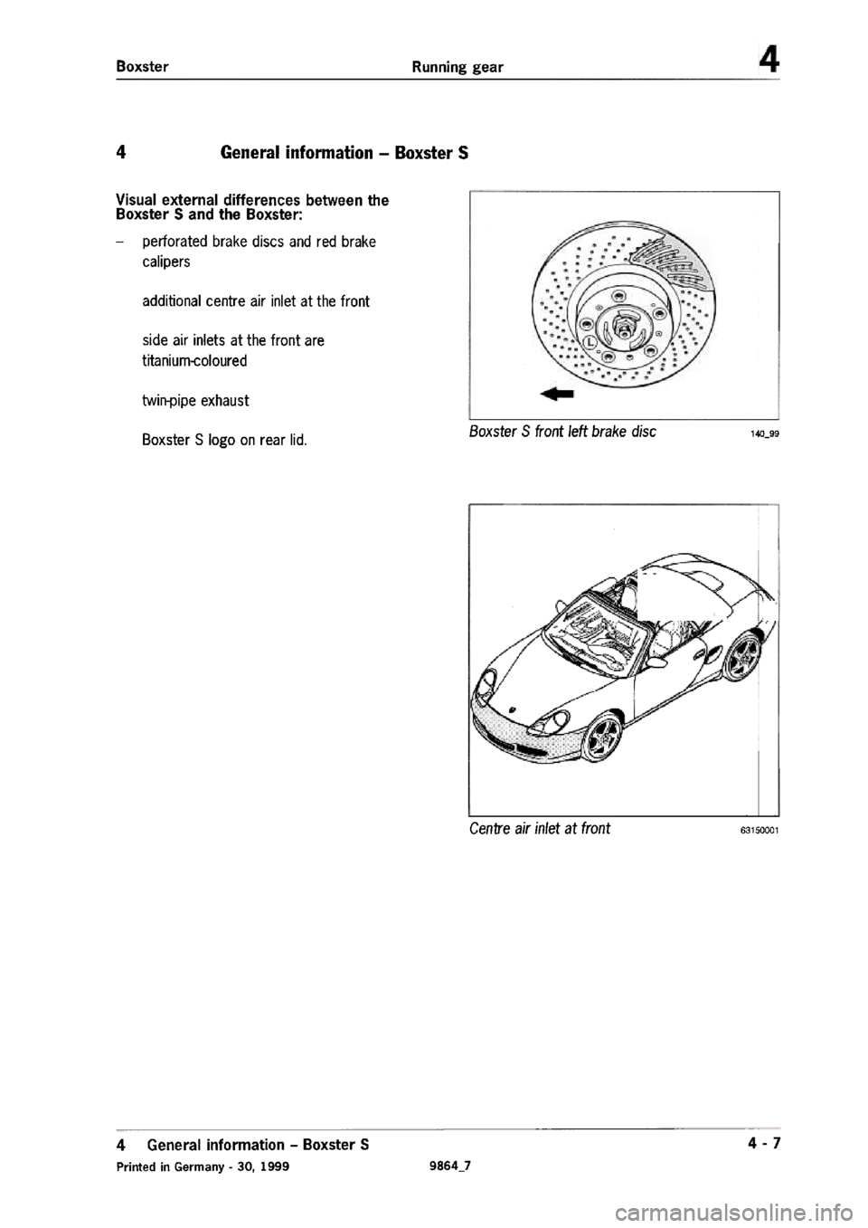 PORSCHE 986 BOXSTER 1997 Workshop Manual PORSCHE 986 BOXSTER 1997 Workshop Manual