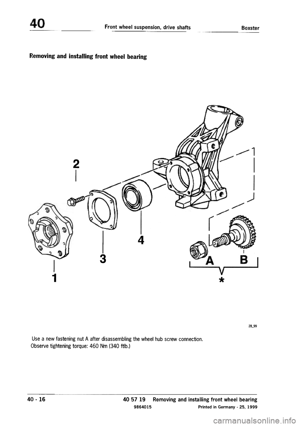 PORSCHE 986 BOXSTER 1997 Workshop Manual PORSCHE 986 BOXSTER 1997 Workshop Manual