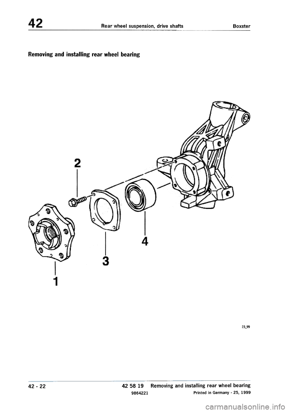 PORSCHE 986 BOXSTER 1997 Workshop Manual PORSCHE 986 BOXSTER 1997 Workshop Manual