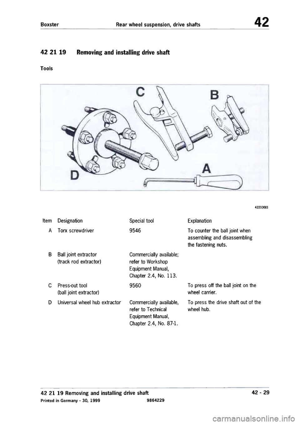 PORSCHE 986 BOXSTER 1997 Workshop Manual PORSCHE 986 BOXSTER 1997 Workshop Manual