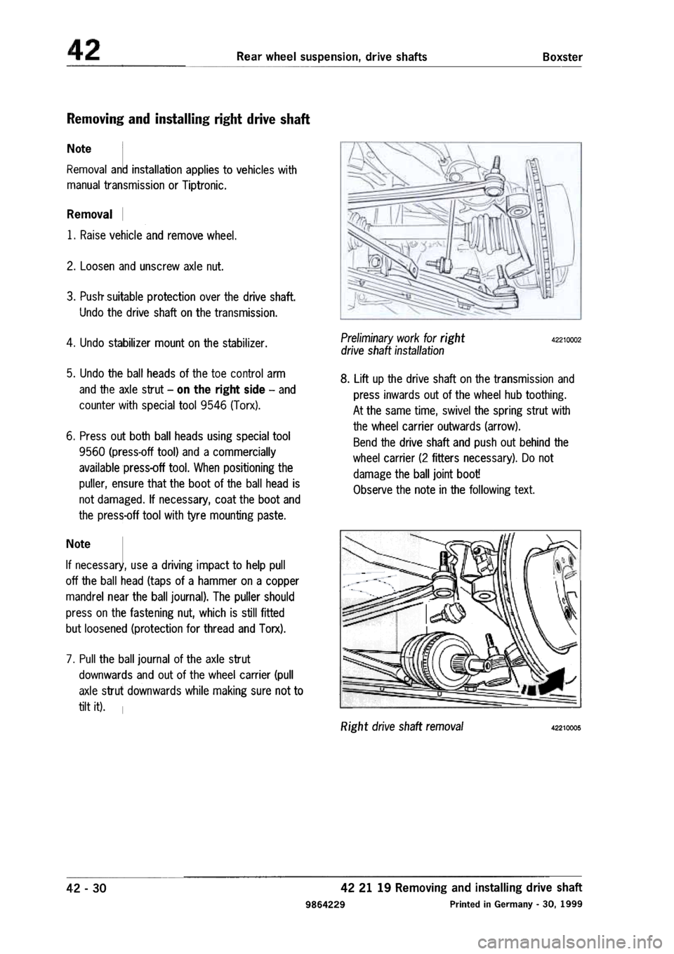 PORSCHE 986 BOXSTER 1997 Workshop Manual PORSCHE 986 BOXSTER 1997 Workshop Manual