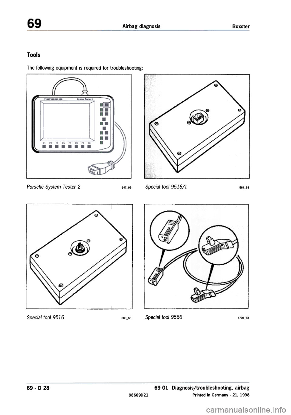 PORSCHE 986 BOXSTER 1997 Owners Guide 