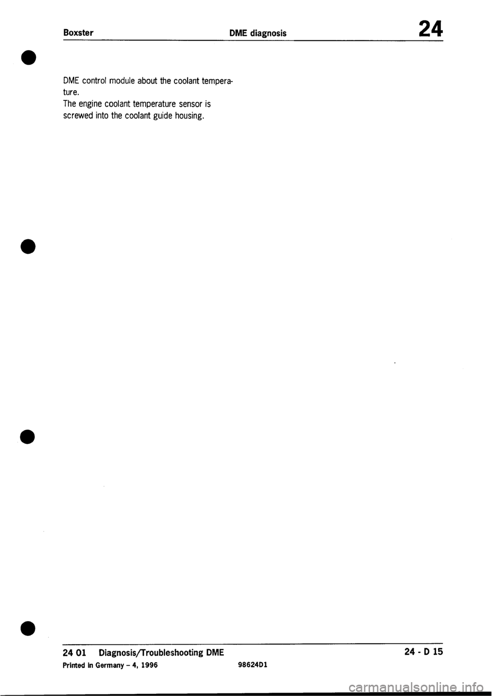 PORSCHE 986 BOXSTER 1997 Workshop Manual PORSCHE 986 BOXSTER 1997 Workshop Manual