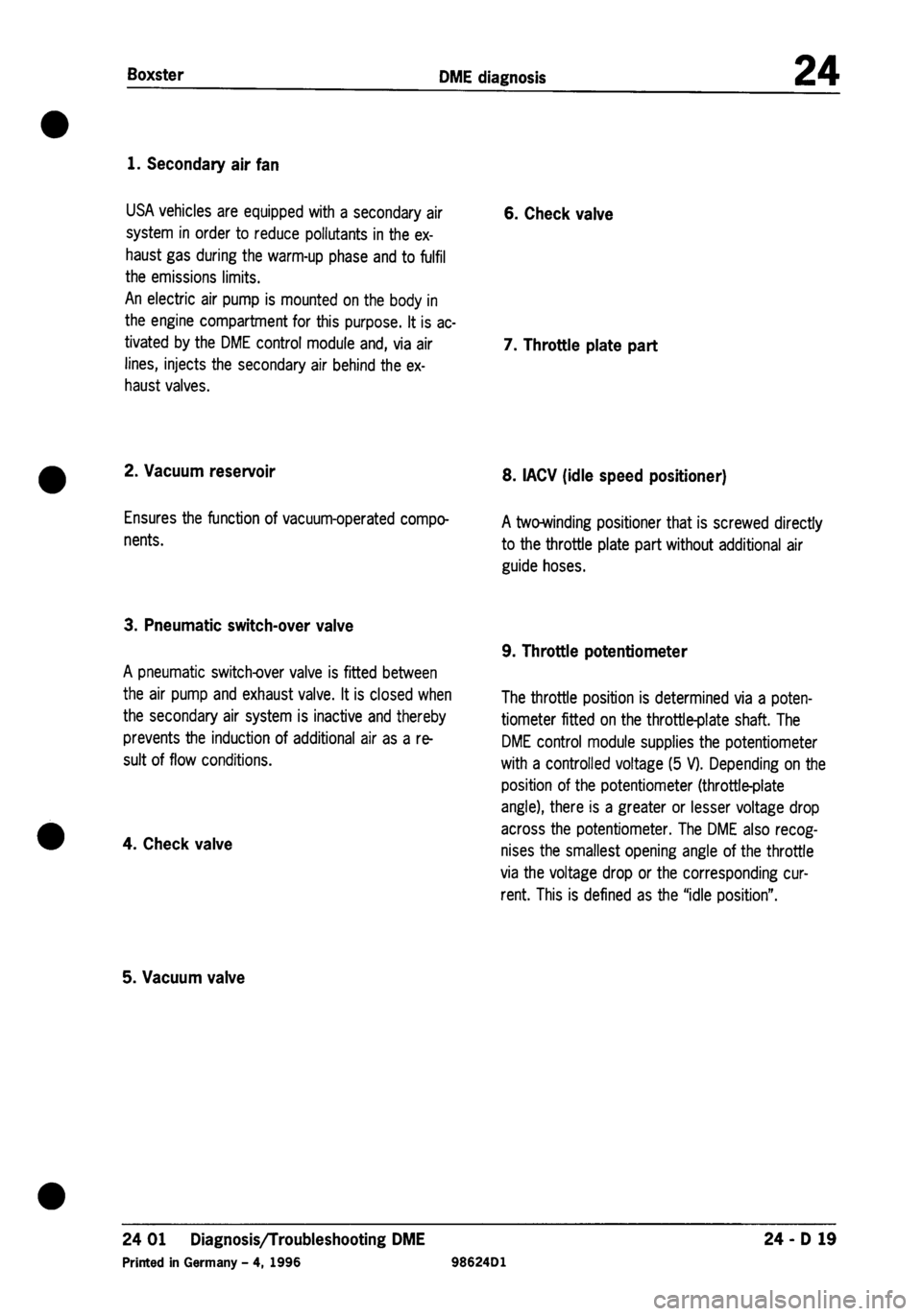 PORSCHE 986 BOXSTER 1997 Workshop Manual PORSCHE 986 BOXSTER 1997 Workshop Manual