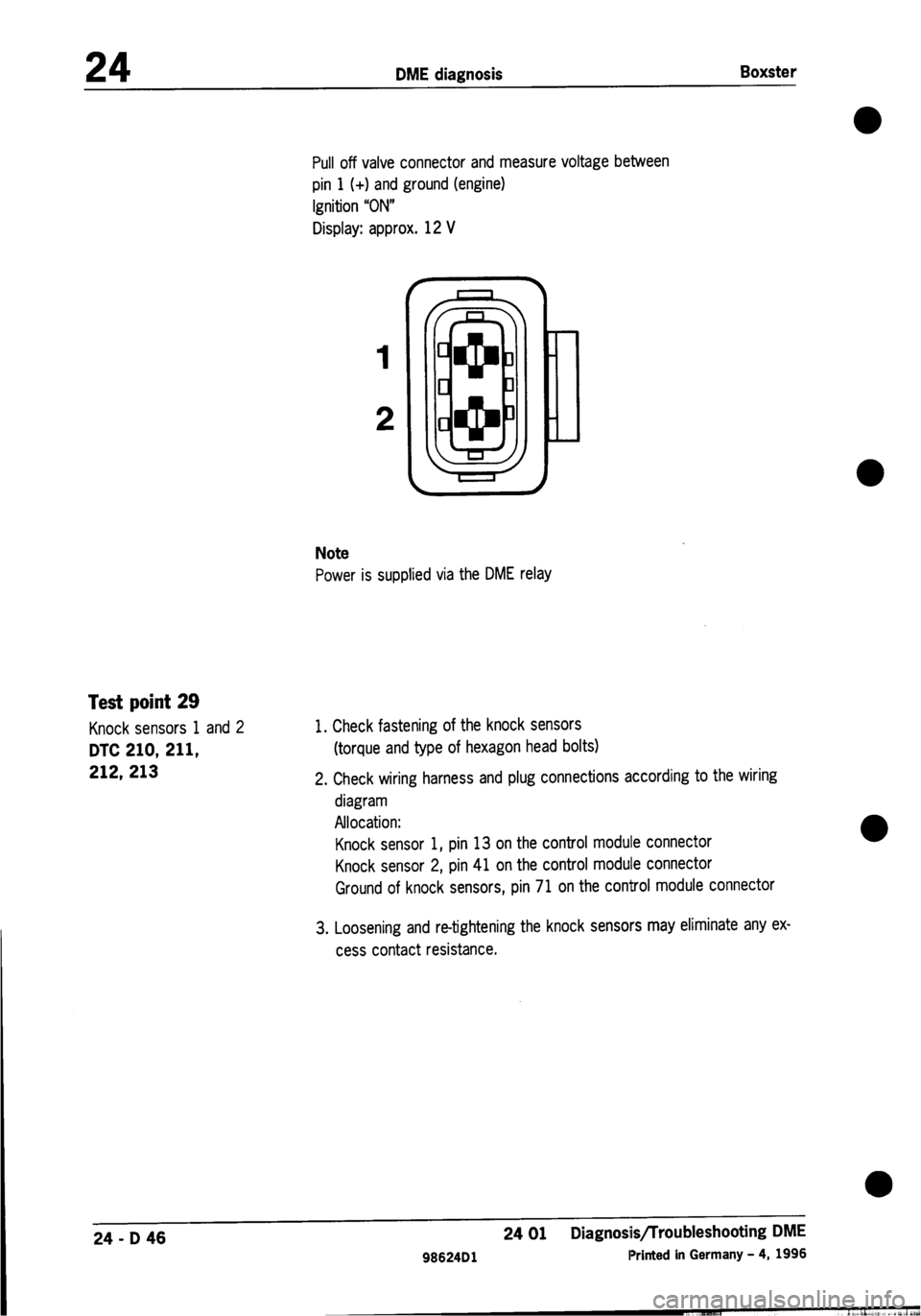 PORSCHE 986 BOXSTER 1997 Workshop Manual PORSCHE 986 BOXSTER 1997 Workshop Manual