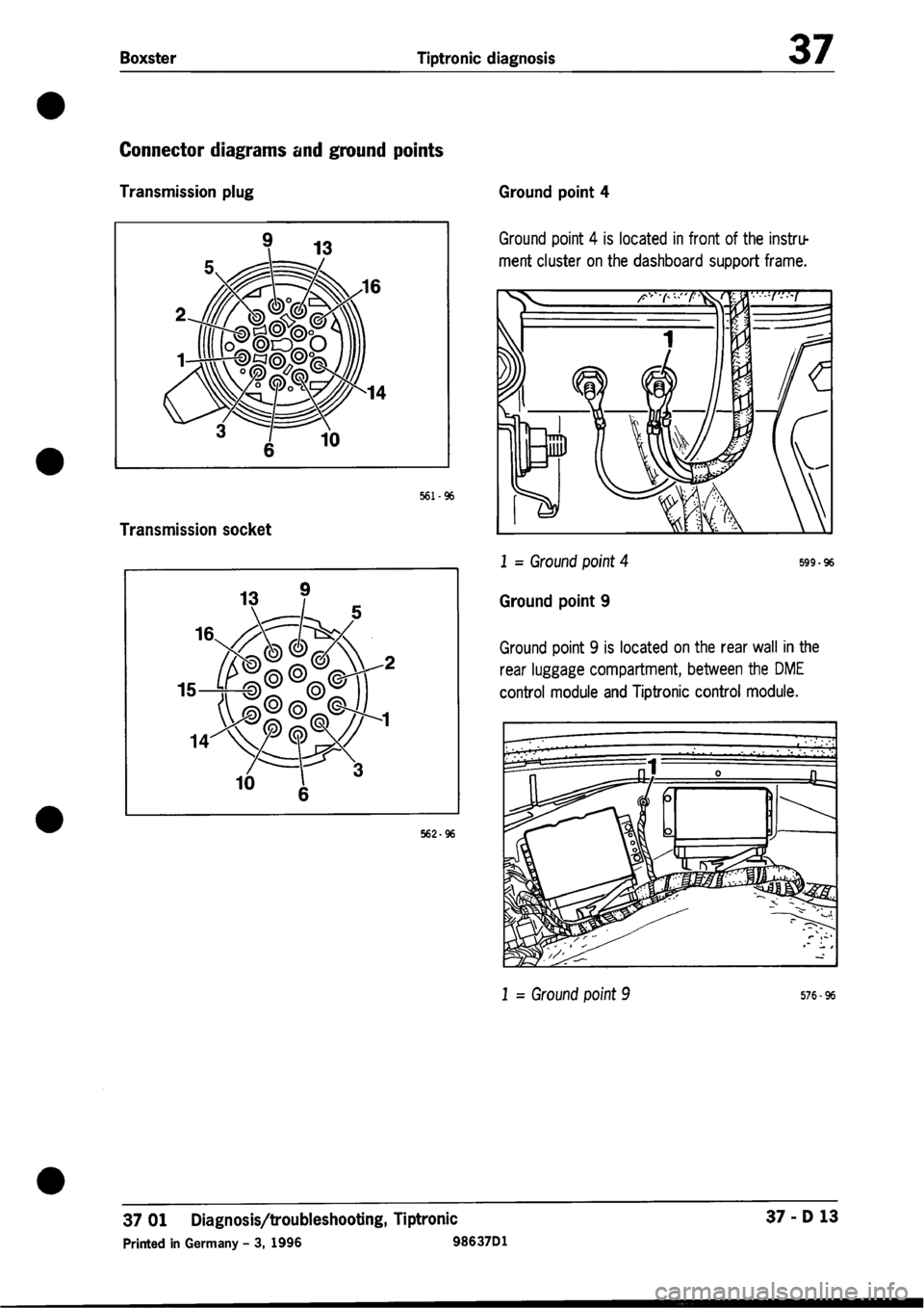 PORSCHE 986 BOXSTER 1997 Workshop Manual PORSCHE 986 BOXSTER 1997 Workshop Manual
