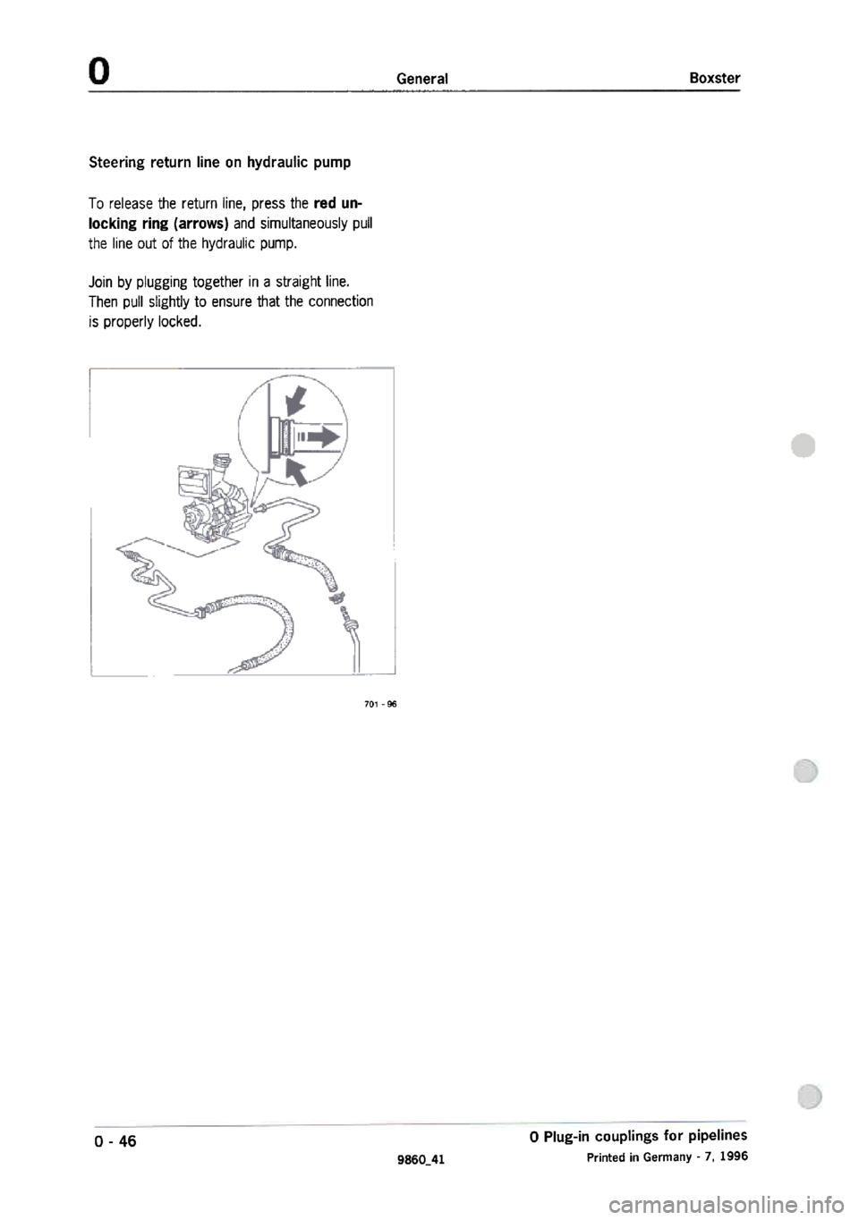 PORSCHE 986 BOXSTER 1997  Workshop Manual 