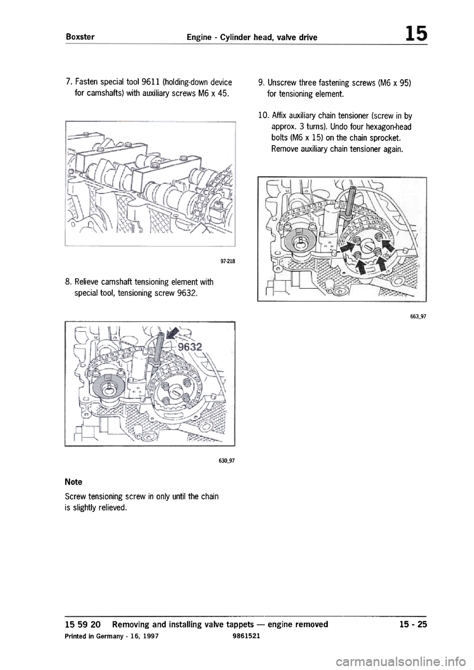 PORSCHE 986 BOXSTER 1997 Workshop Manual PORSCHE 986 BOXSTER 1997 Workshop Manual