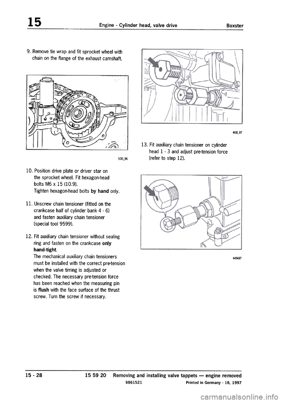 PORSCHE 986 BOXSTER 1997 Workshop Manual PORSCHE 986 BOXSTER 1997 Workshop Manual