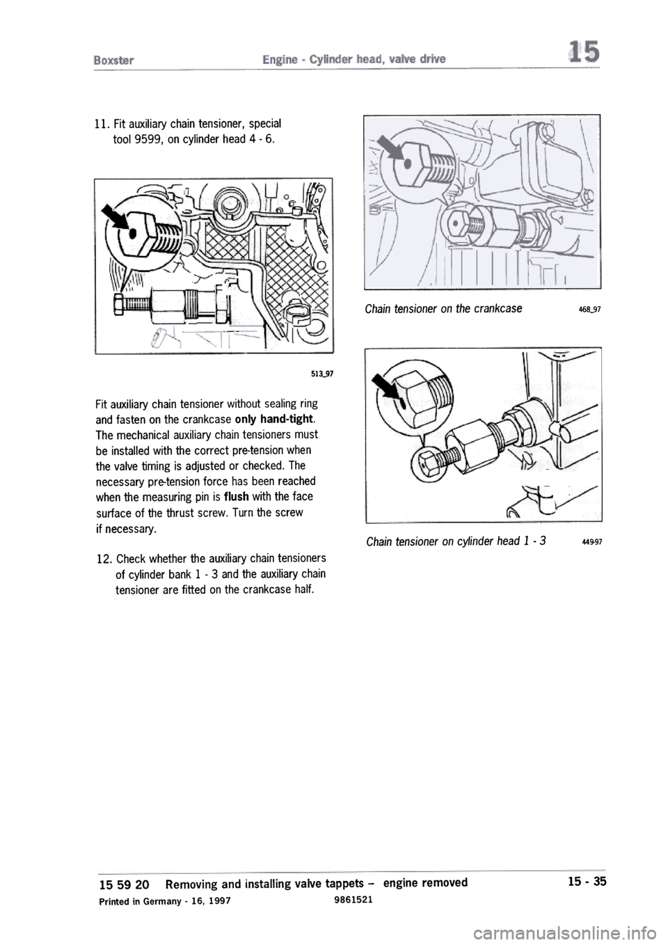 PORSCHE 986 BOXSTER 1997  Workshop Manual 
