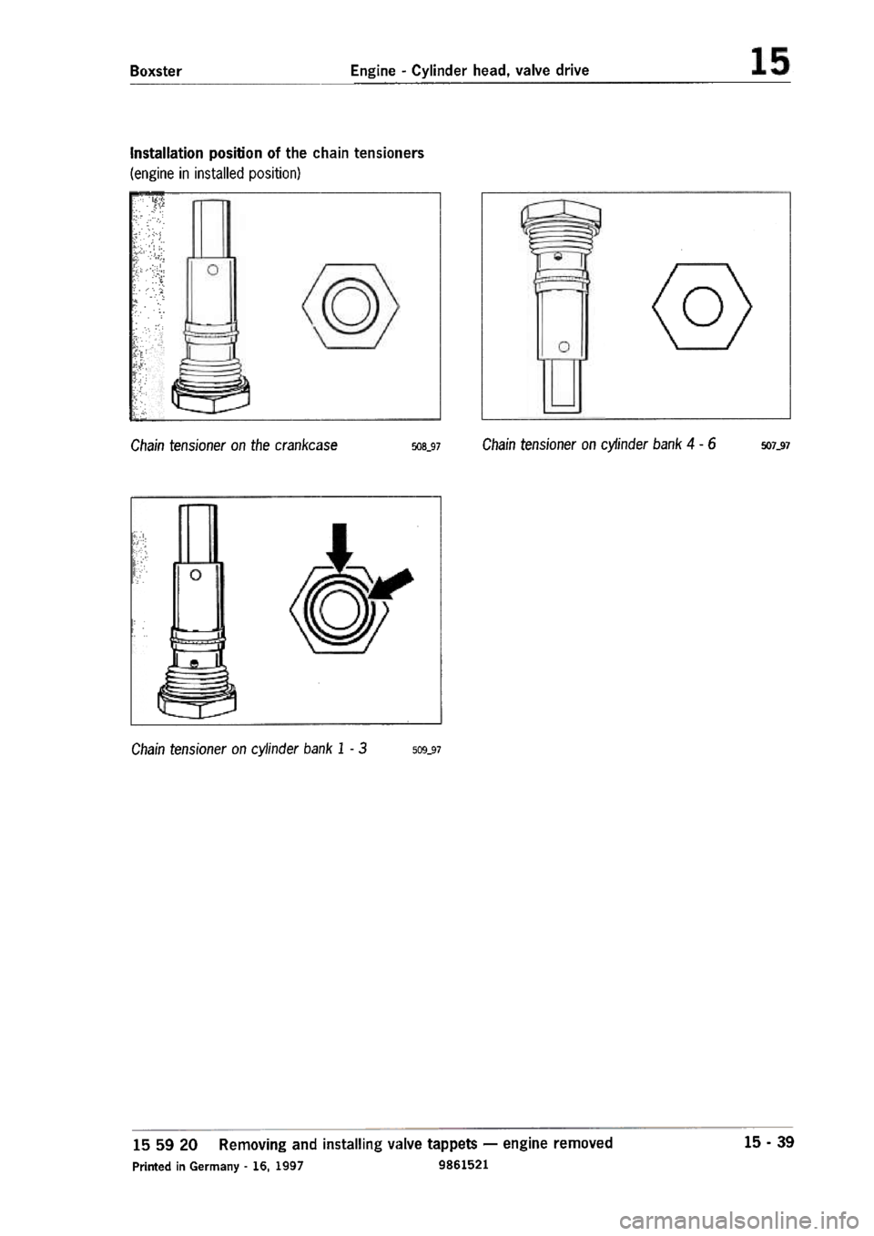PORSCHE 986 BOXSTER 1997  Workshop Manual 