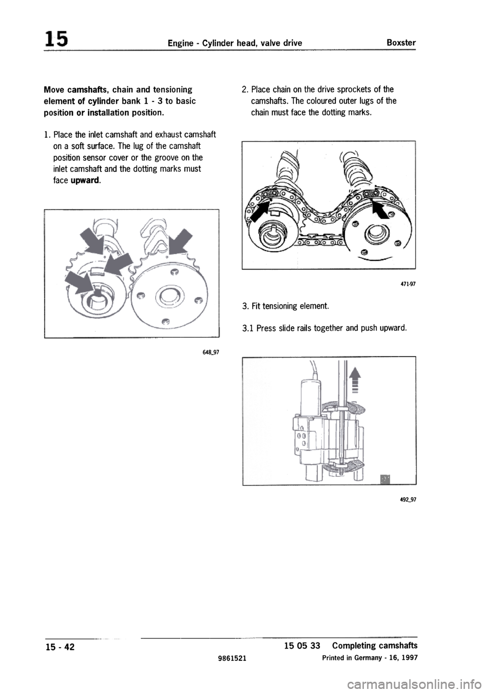 PORSCHE 986 BOXSTER 1997  Workshop Manual 