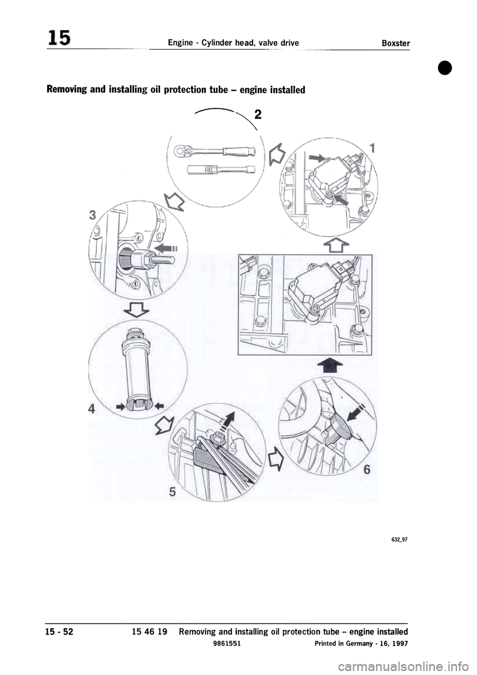 PORSCHE 986 BOXSTER 1997  Workshop Manual 