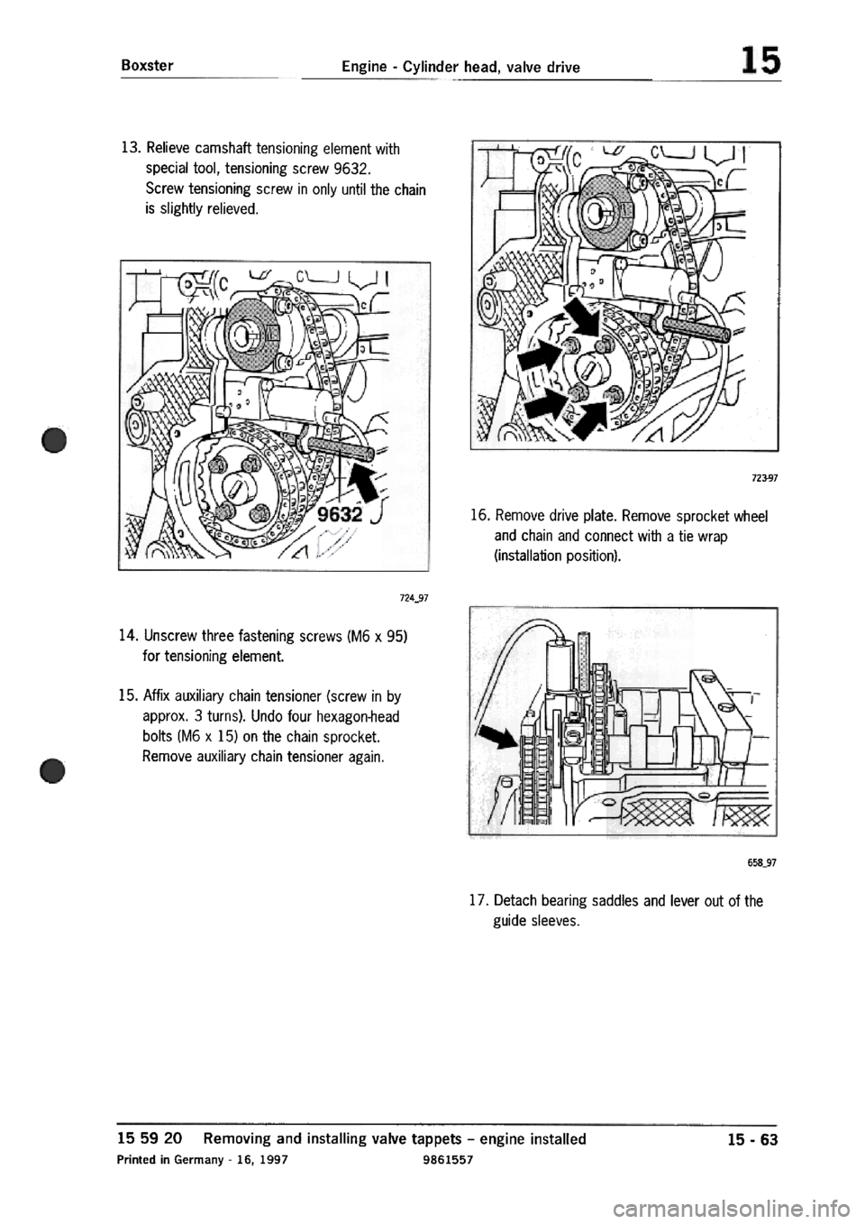 PORSCHE 986 BOXSTER 1997  Workshop Manual 